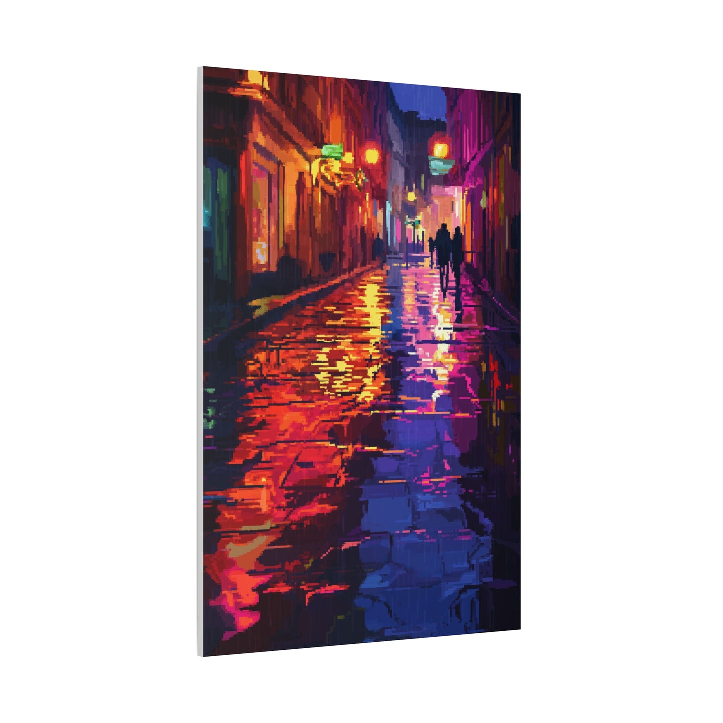 Éclats de Nuit Électrique en Pixels