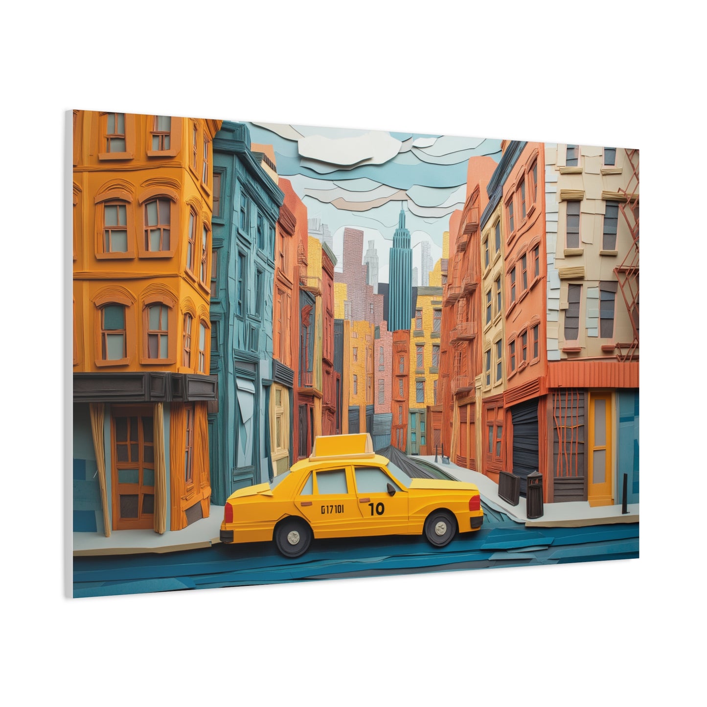 Taxi New Yorkais, Art Urbain Coloré