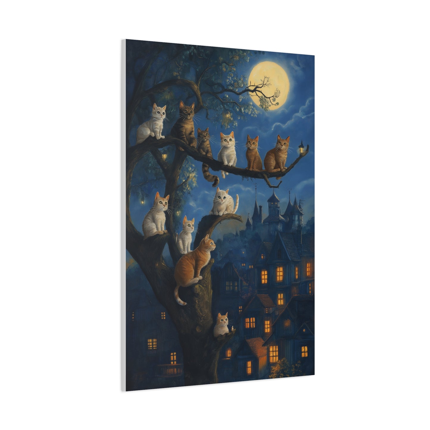 Chats Magiques sous la Pleine Lune