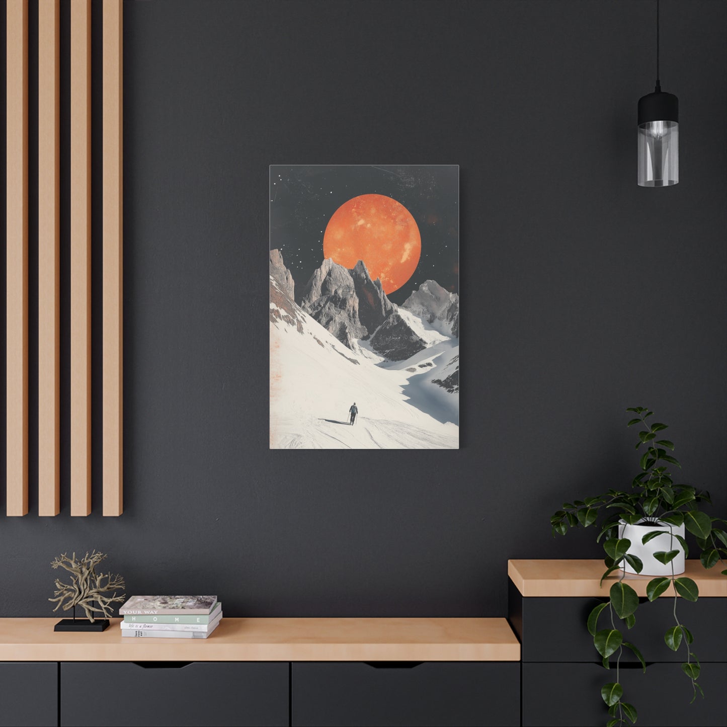 Voyage Lunaire aux Sommets Enneigés