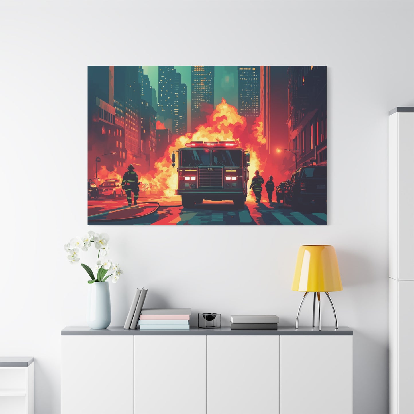 Héroïsme Urbain Flammes et Courage