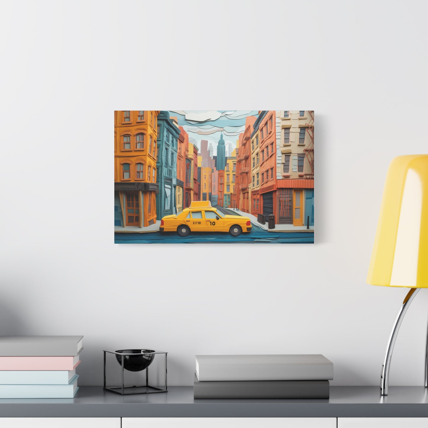 Taxi New Yorkais, Art Urbain Coloré