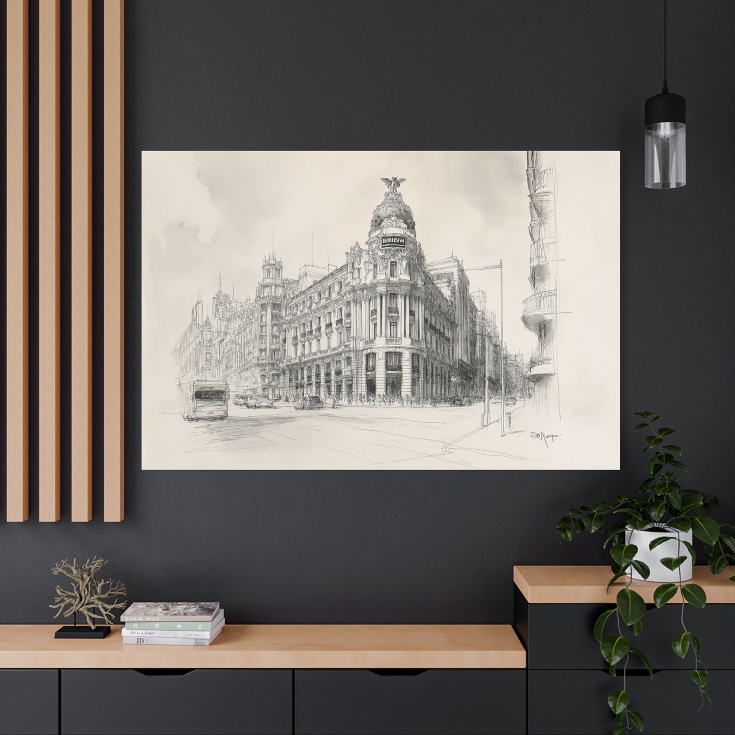 Élégance Architecturale de la Gran Vía de Madrid