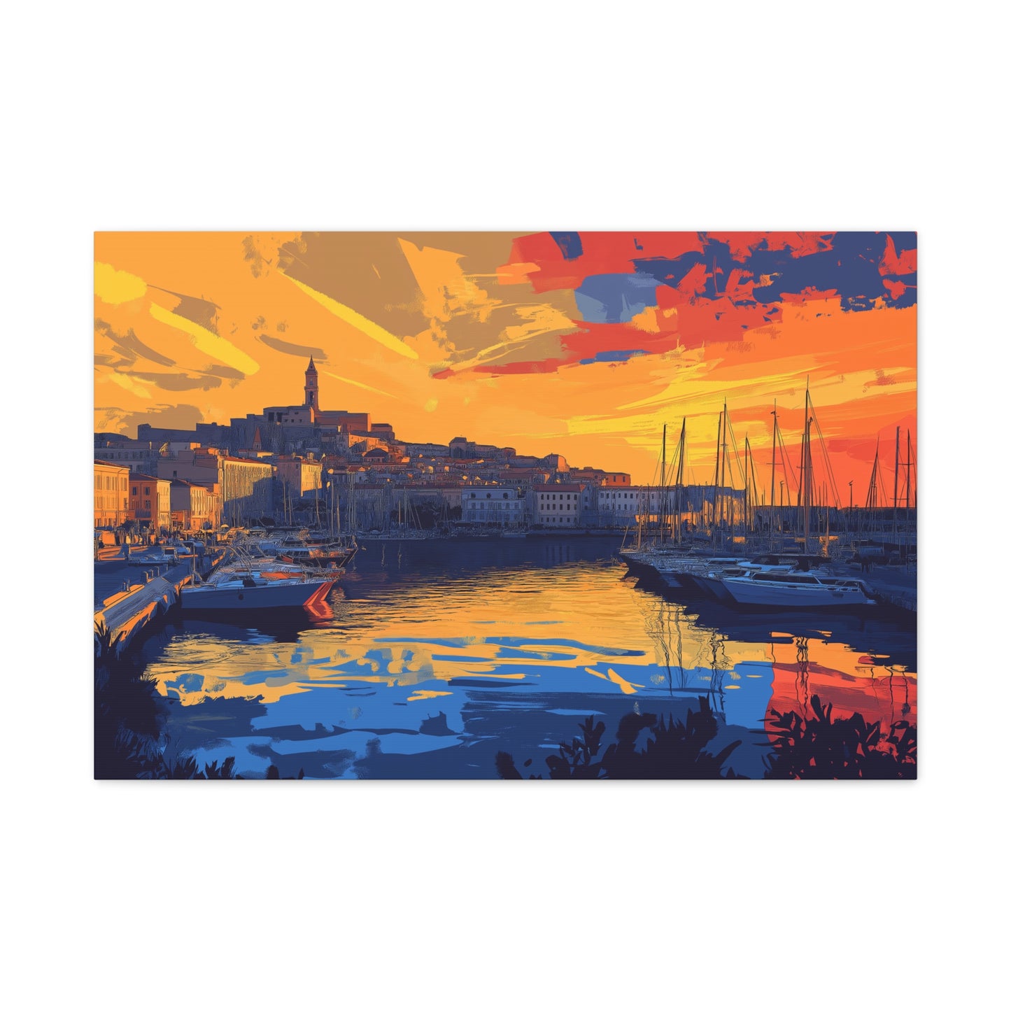 Port au Crépuscule Éclatant