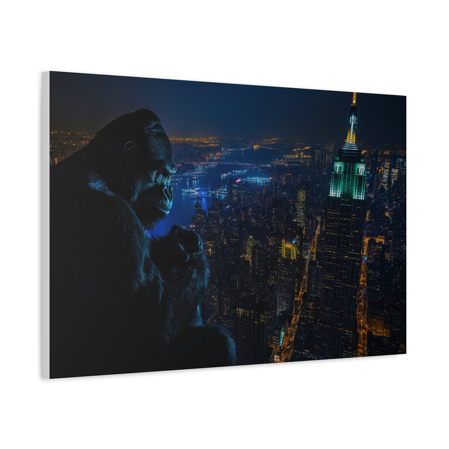 King Kong sur la Skyline Nocturne