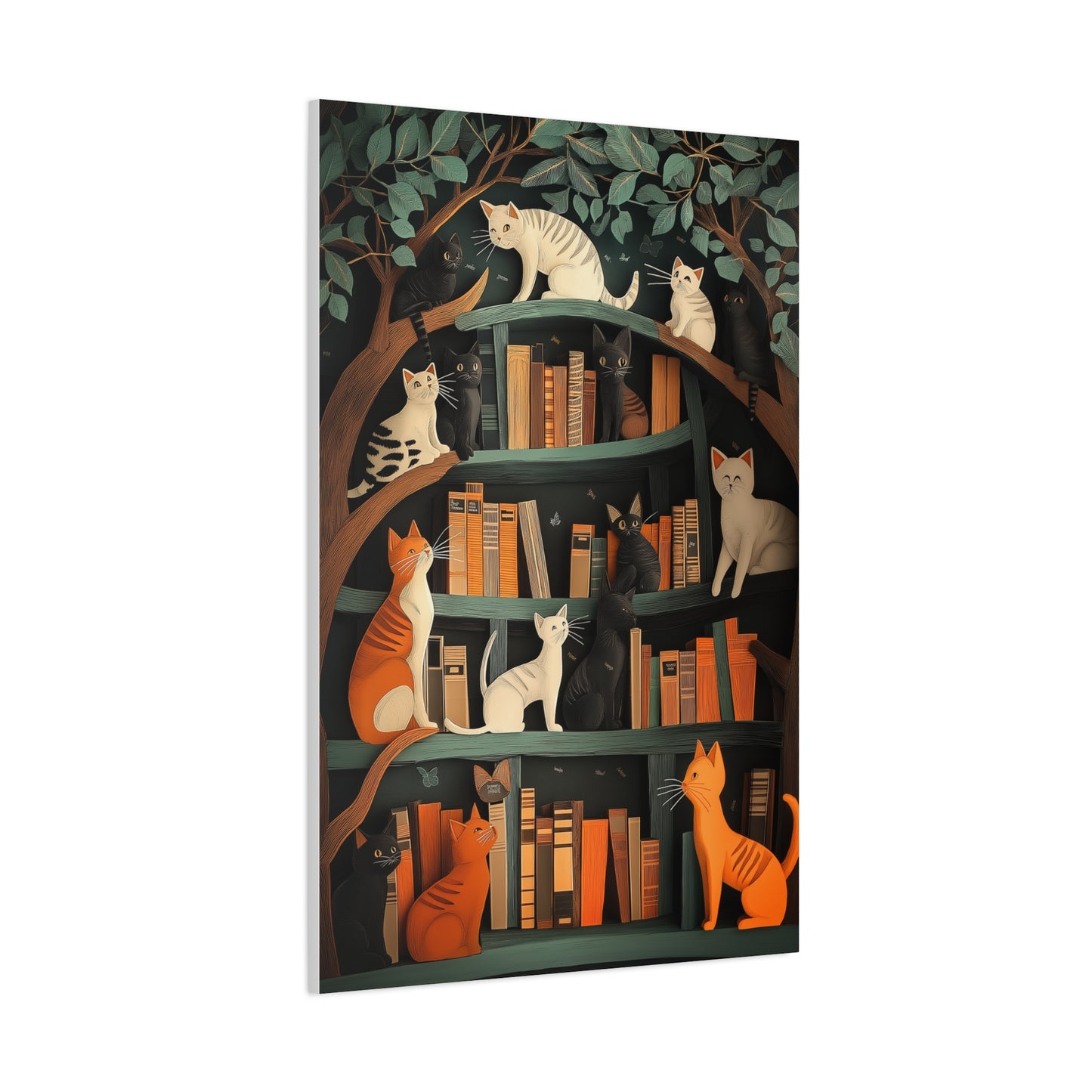 Chats Curieux au Royaume des Livres