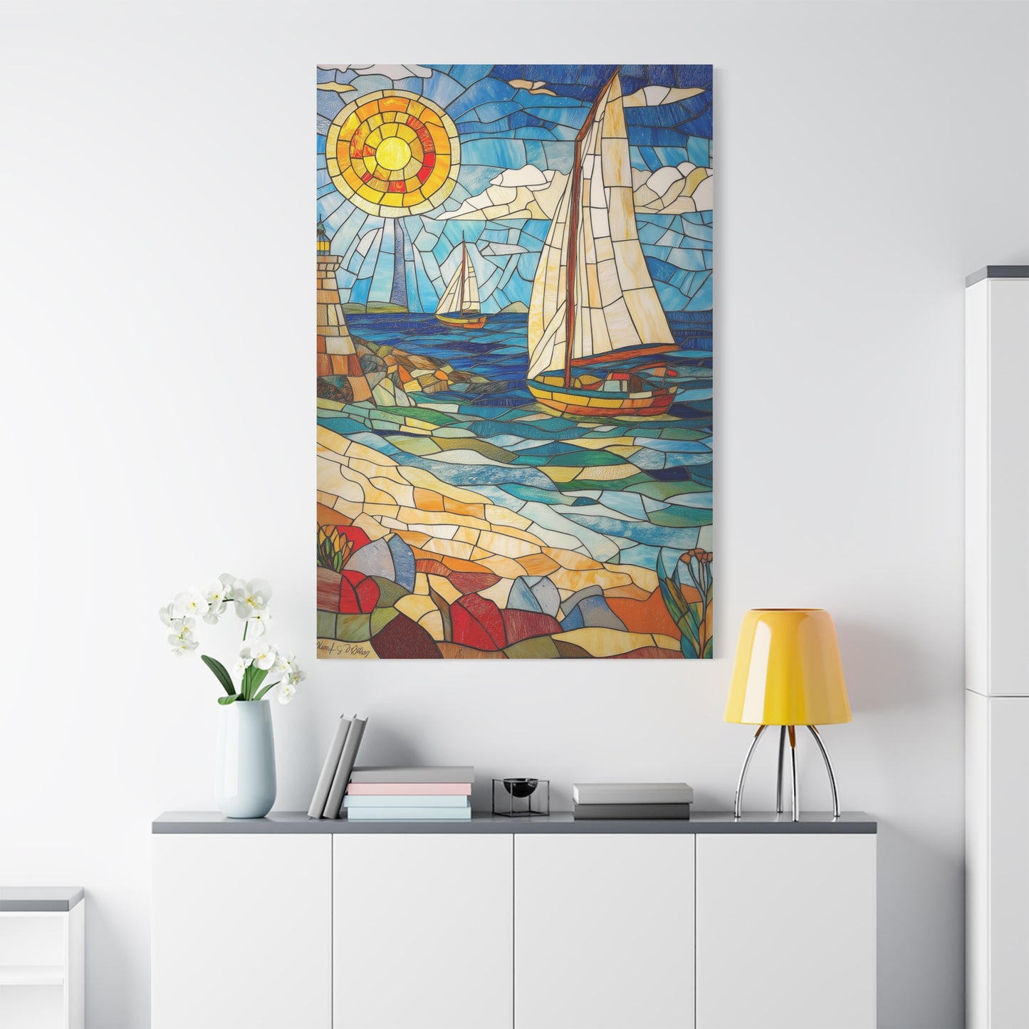 Évasion Marine en Verre Coloré