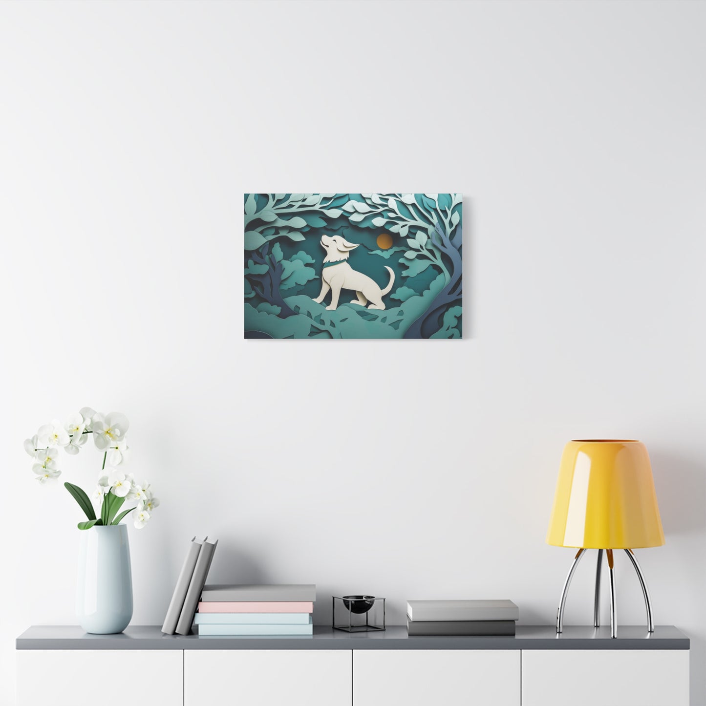 Éveil du Chien sous la Lune
