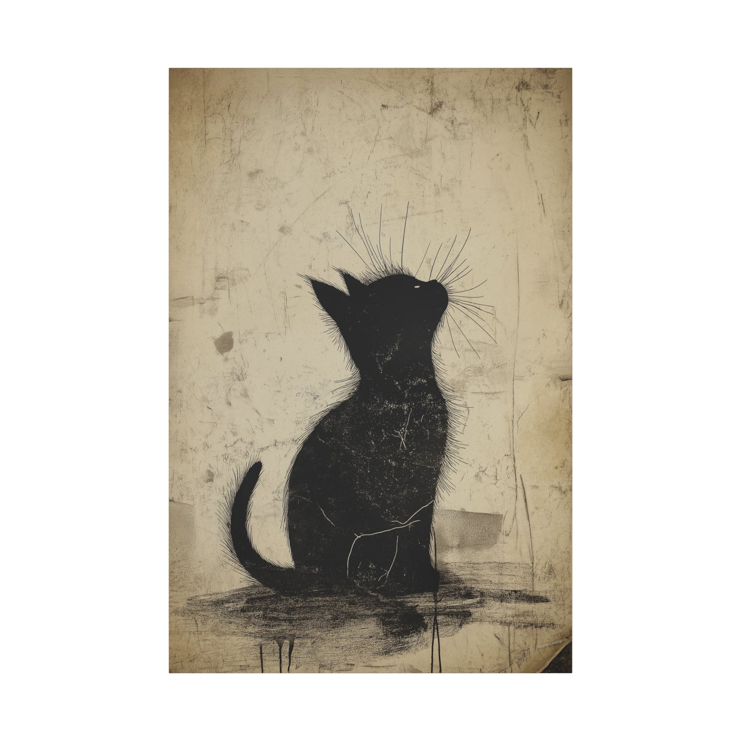 Élégance Féline en Silhouette Vintage