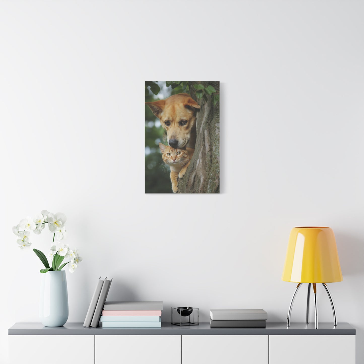 Amitié Inattendue entre Chien et Chat