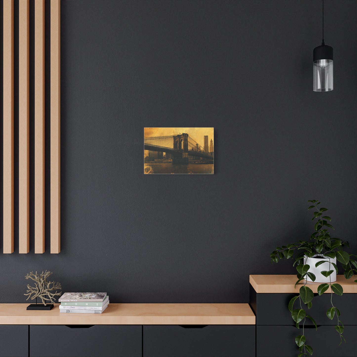 Pont de Brooklyn à l'Aura Dorée