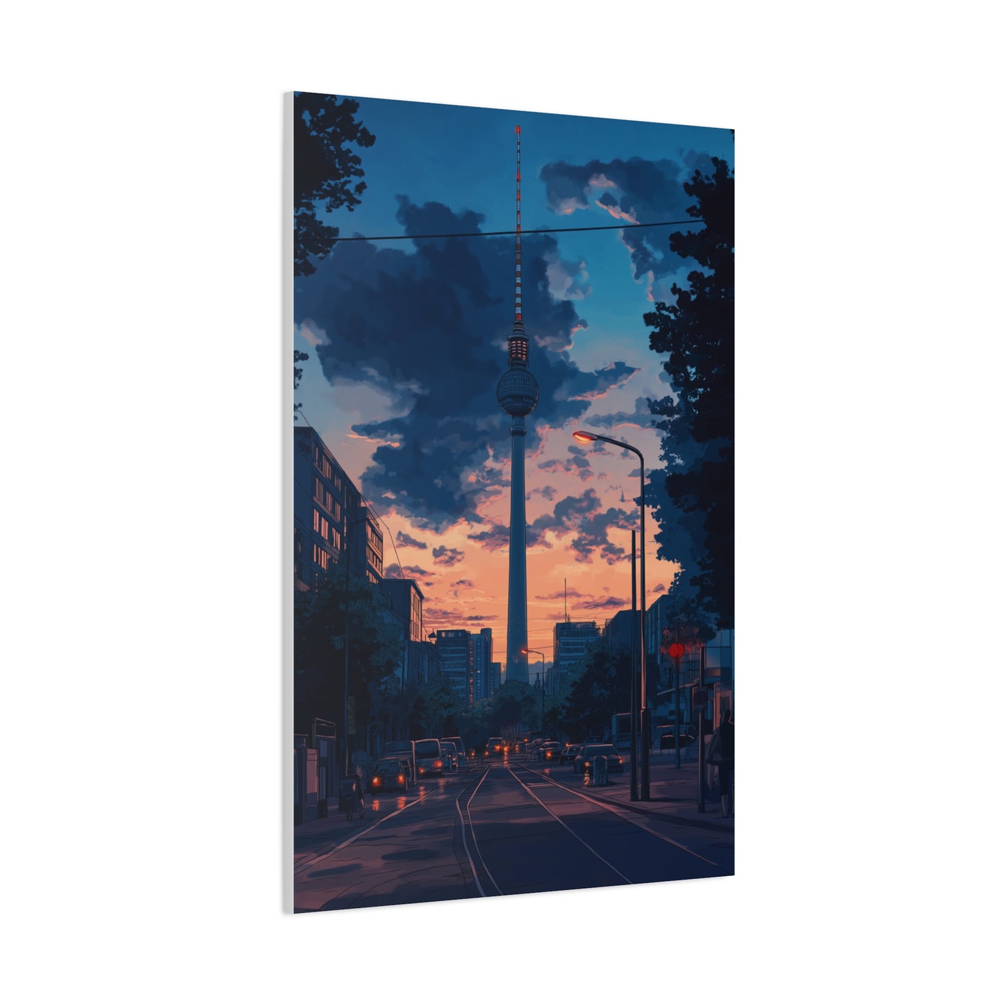 Coucher de Soleil Urbain Éblouissant à Berlin
