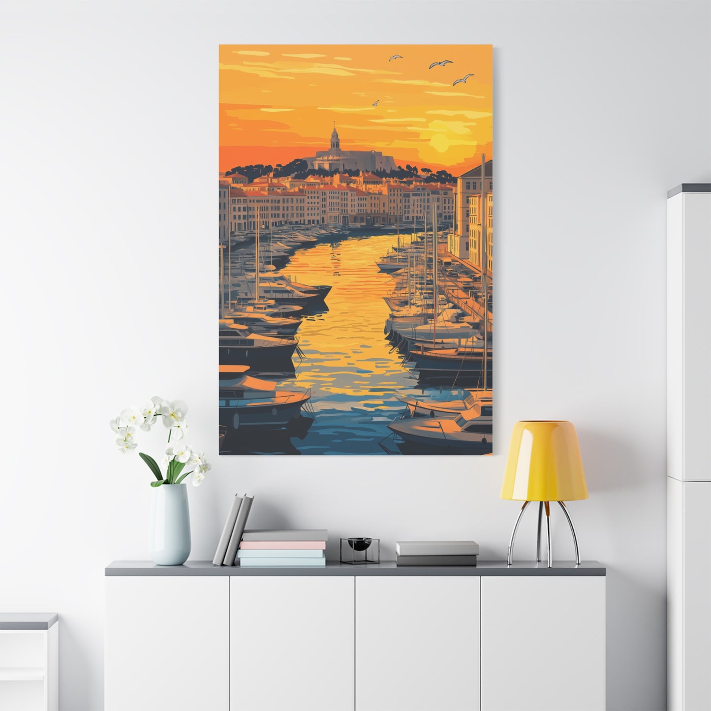 Coucher de Soleil sur le Port