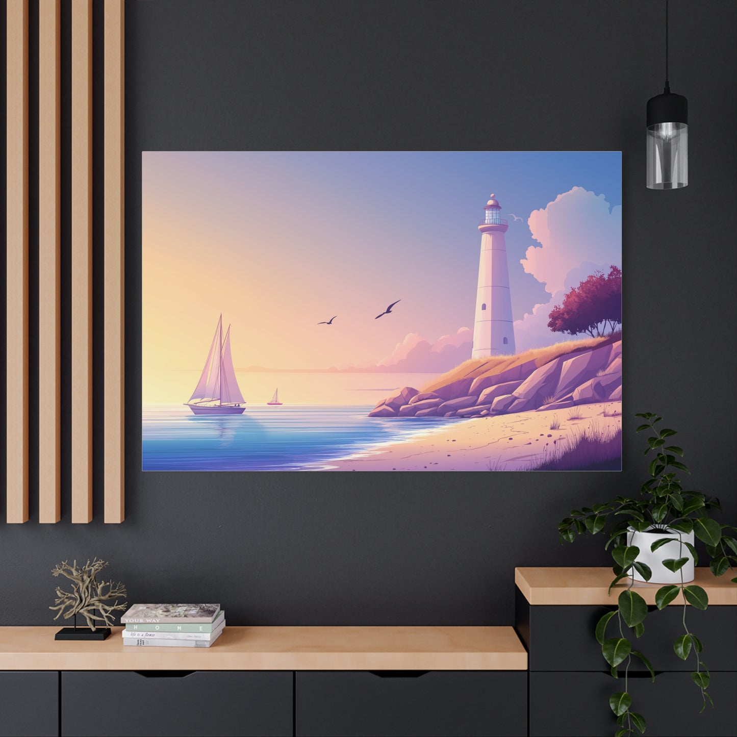 Horizon Éthéré au Crépuscule Maritime