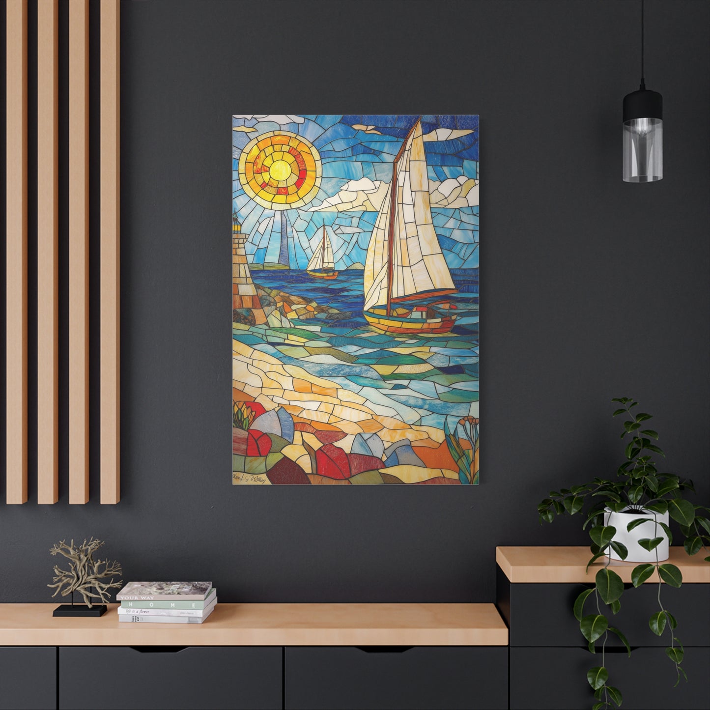 Évasion Marine en Verre Coloré