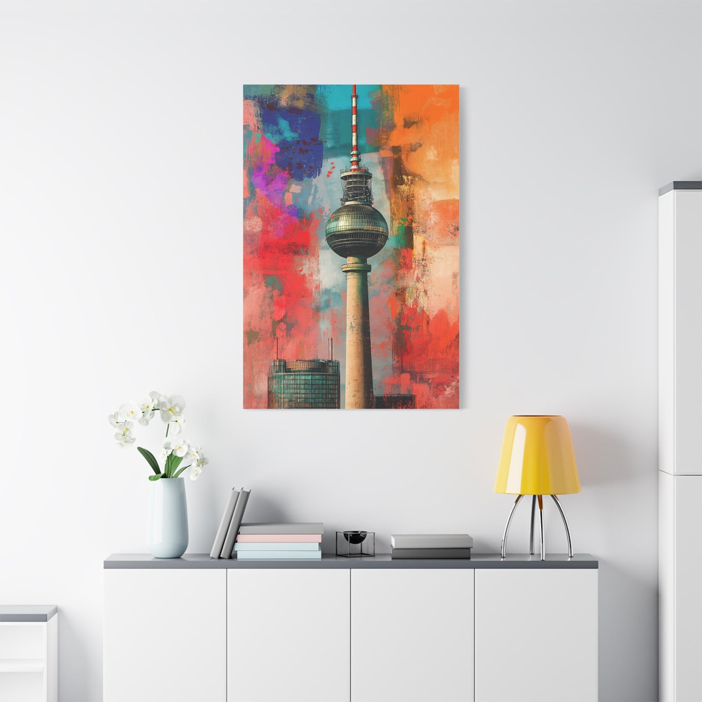 Fernsehturm de Berlin aux Couleurs Urbaines