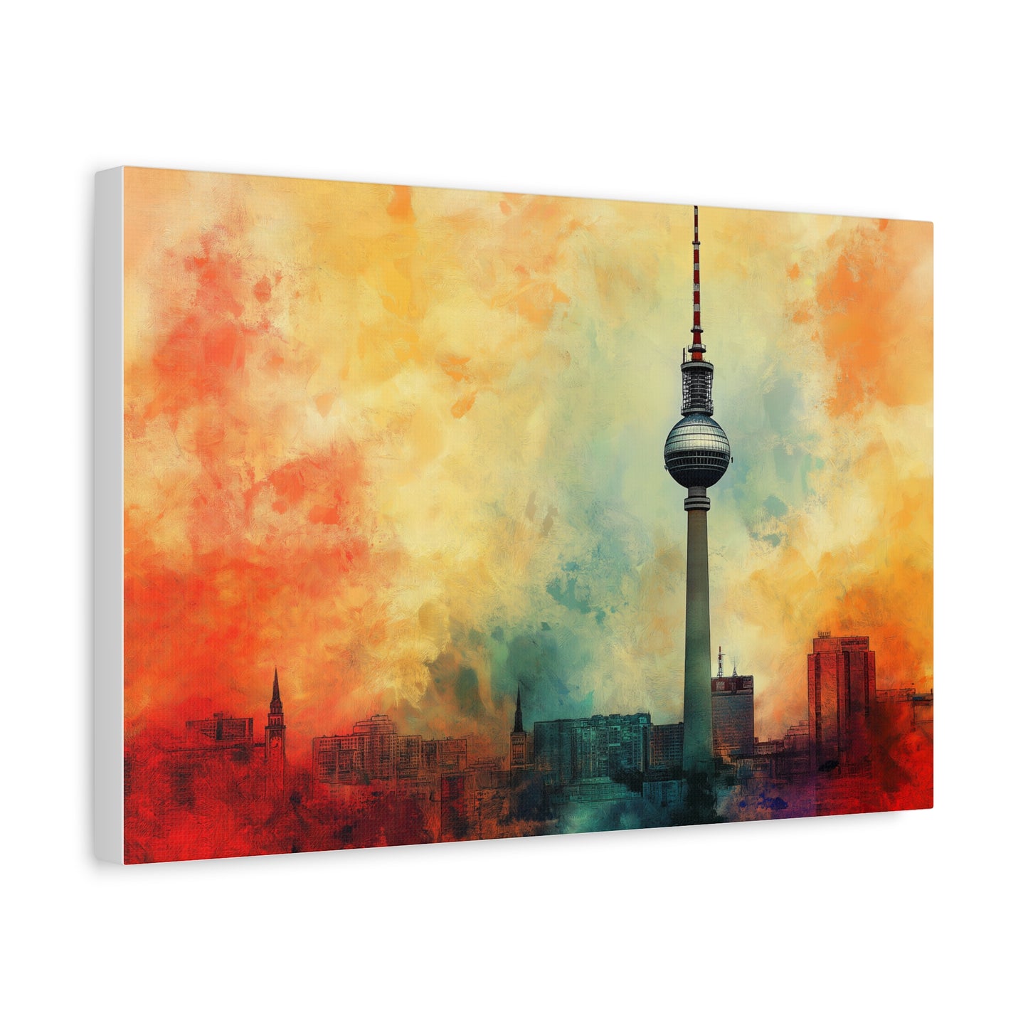 Fernsehturm de Berlin aux Couleurs Vibrantes