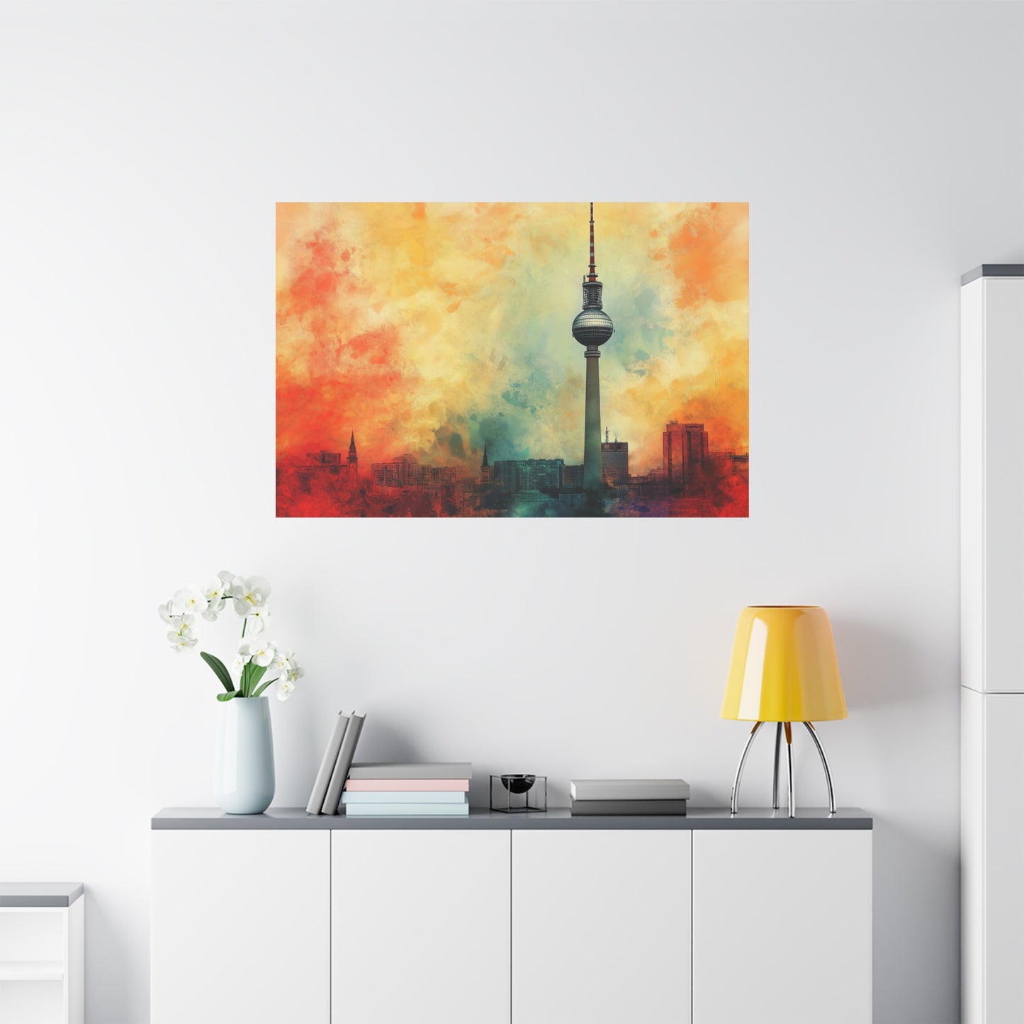 Fernsehturm de Berlin aux Couleurs Vibrantes