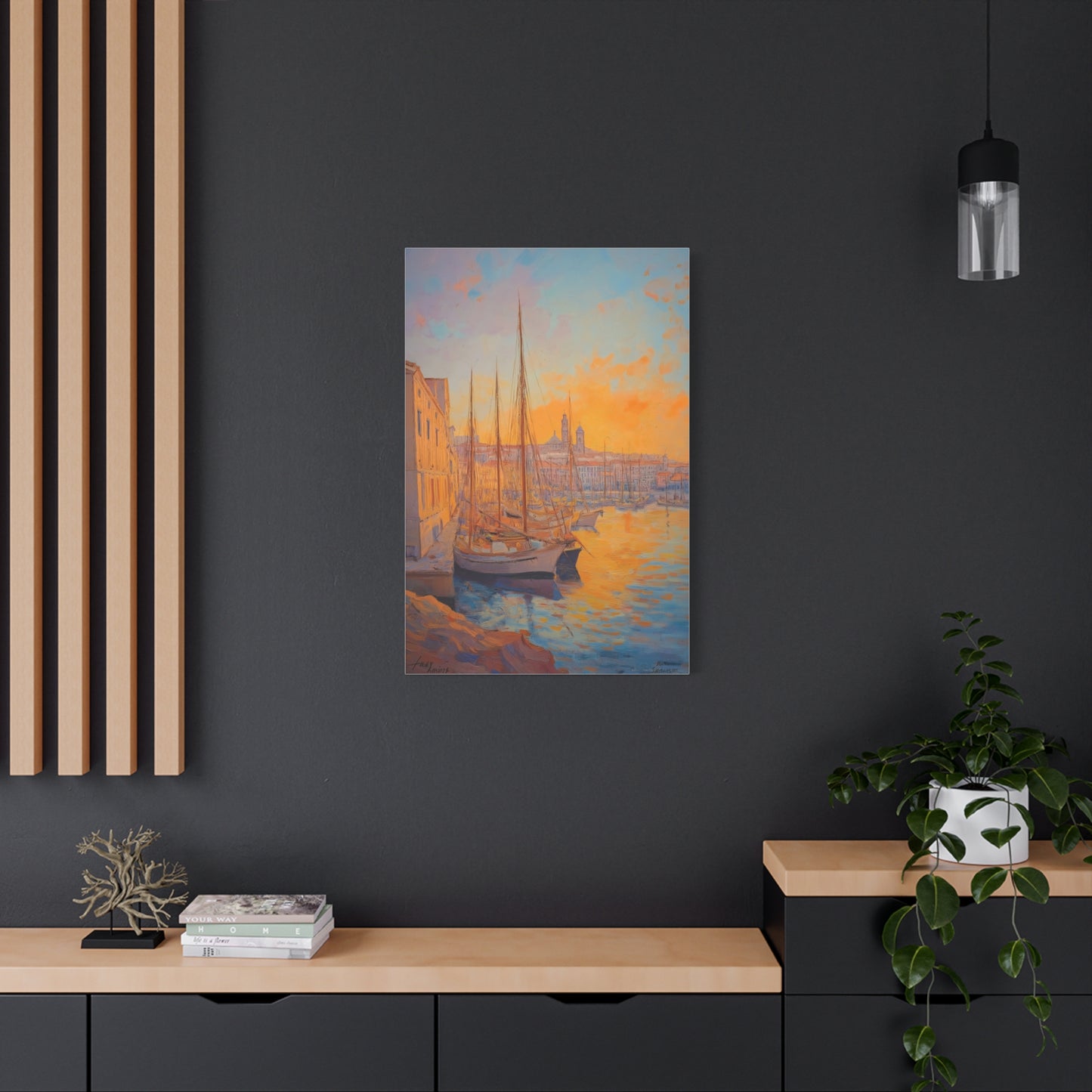 Coucher de Soleil sur le Port Tranquille