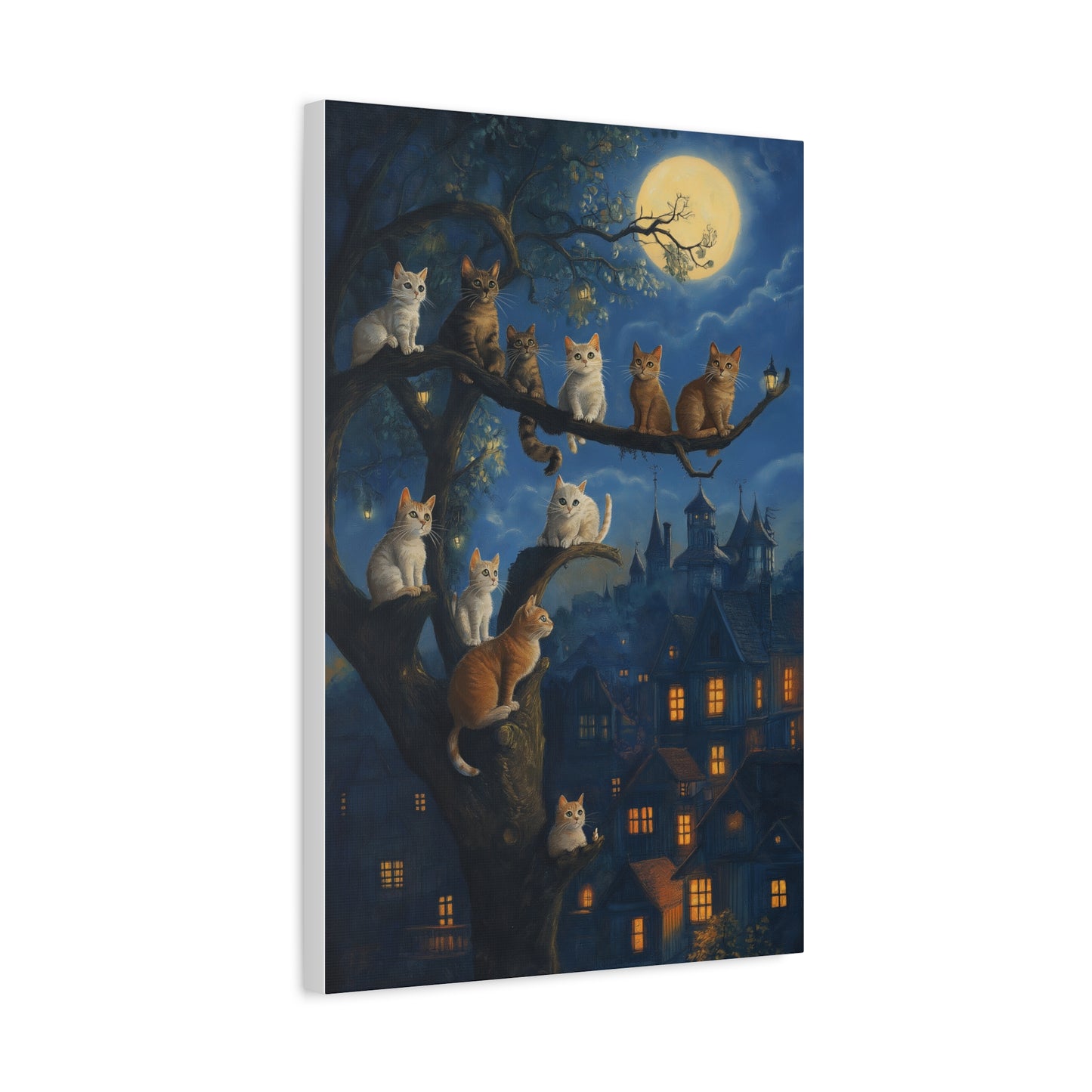Chats Magiques sous la Pleine Lune