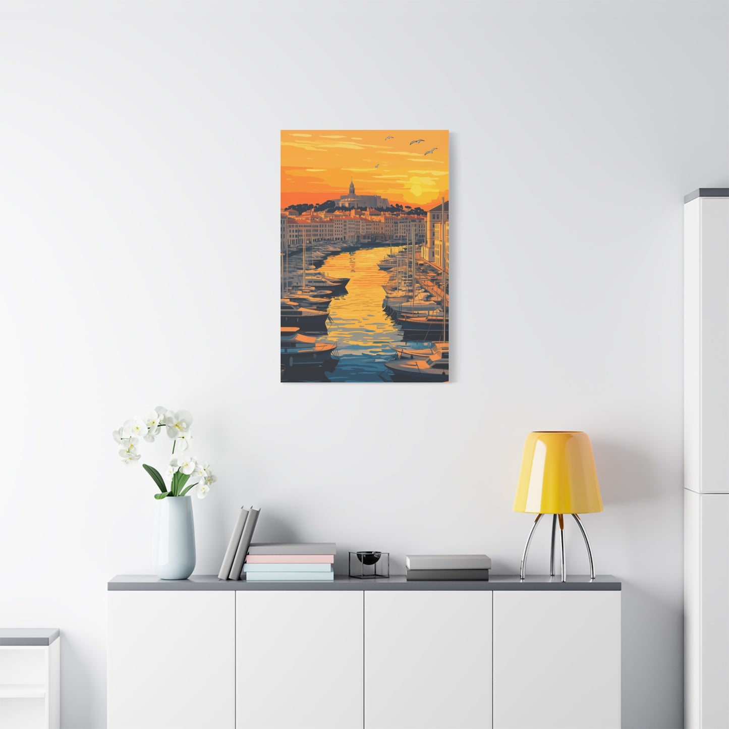 Coucher de Soleil sur le Port