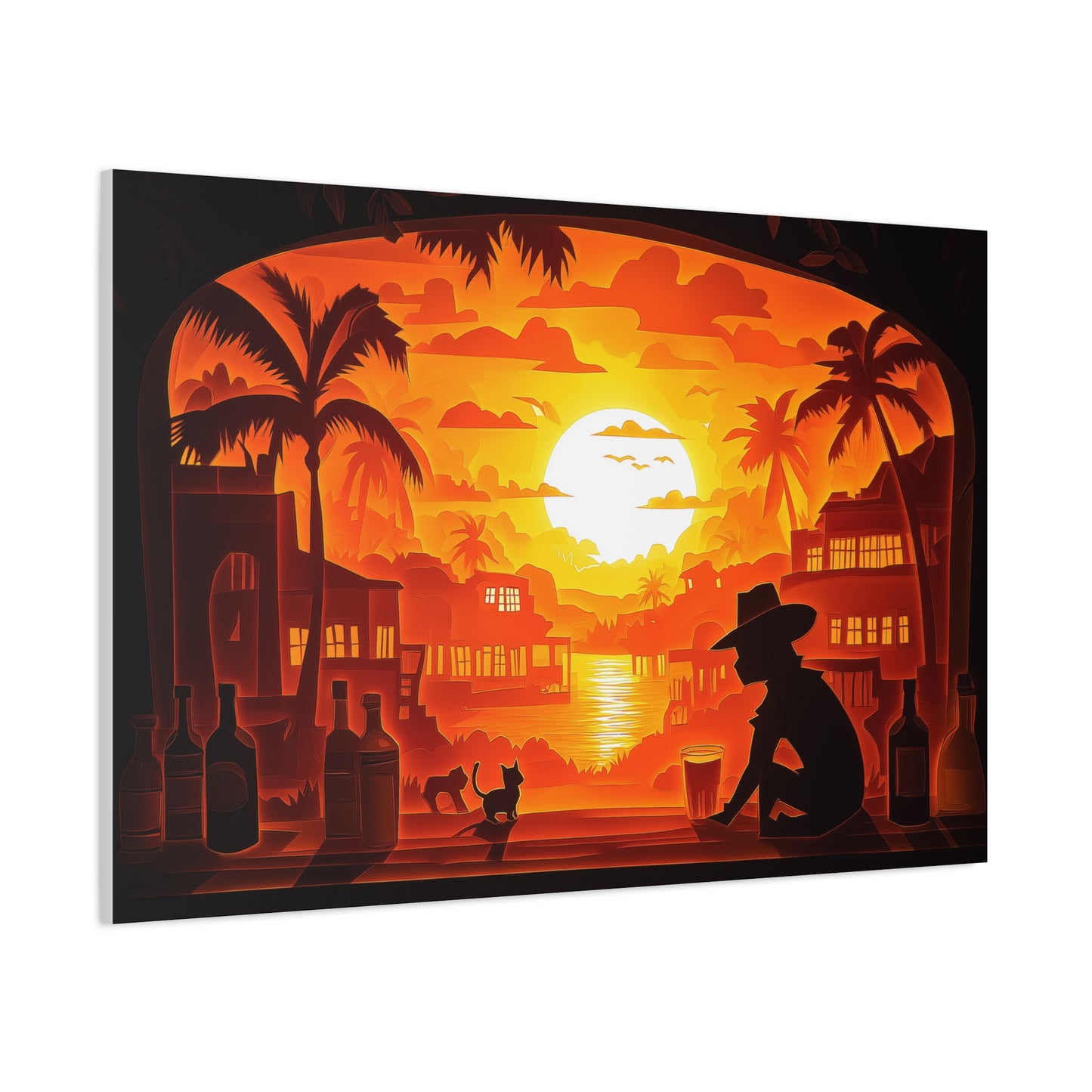 Évasion au Crépuscule Tropical