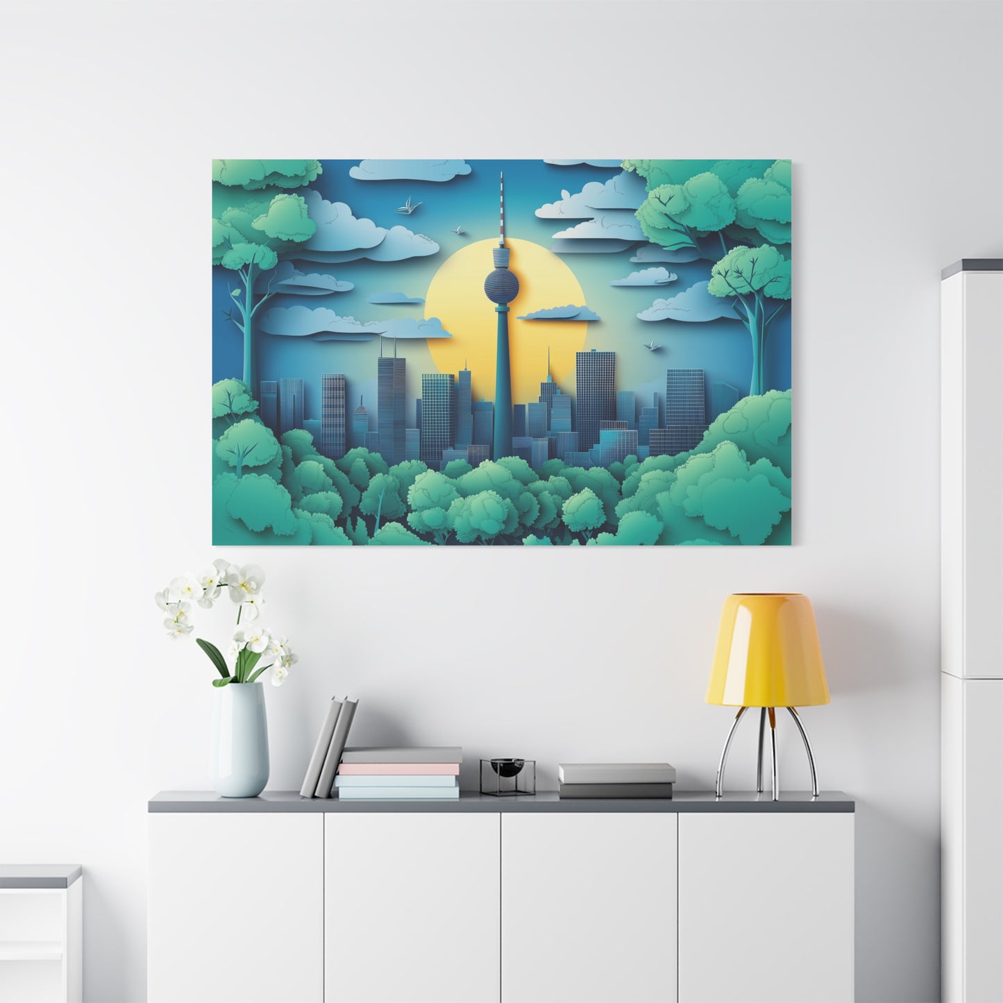 Fernsehturm à Berlin en Papercut
