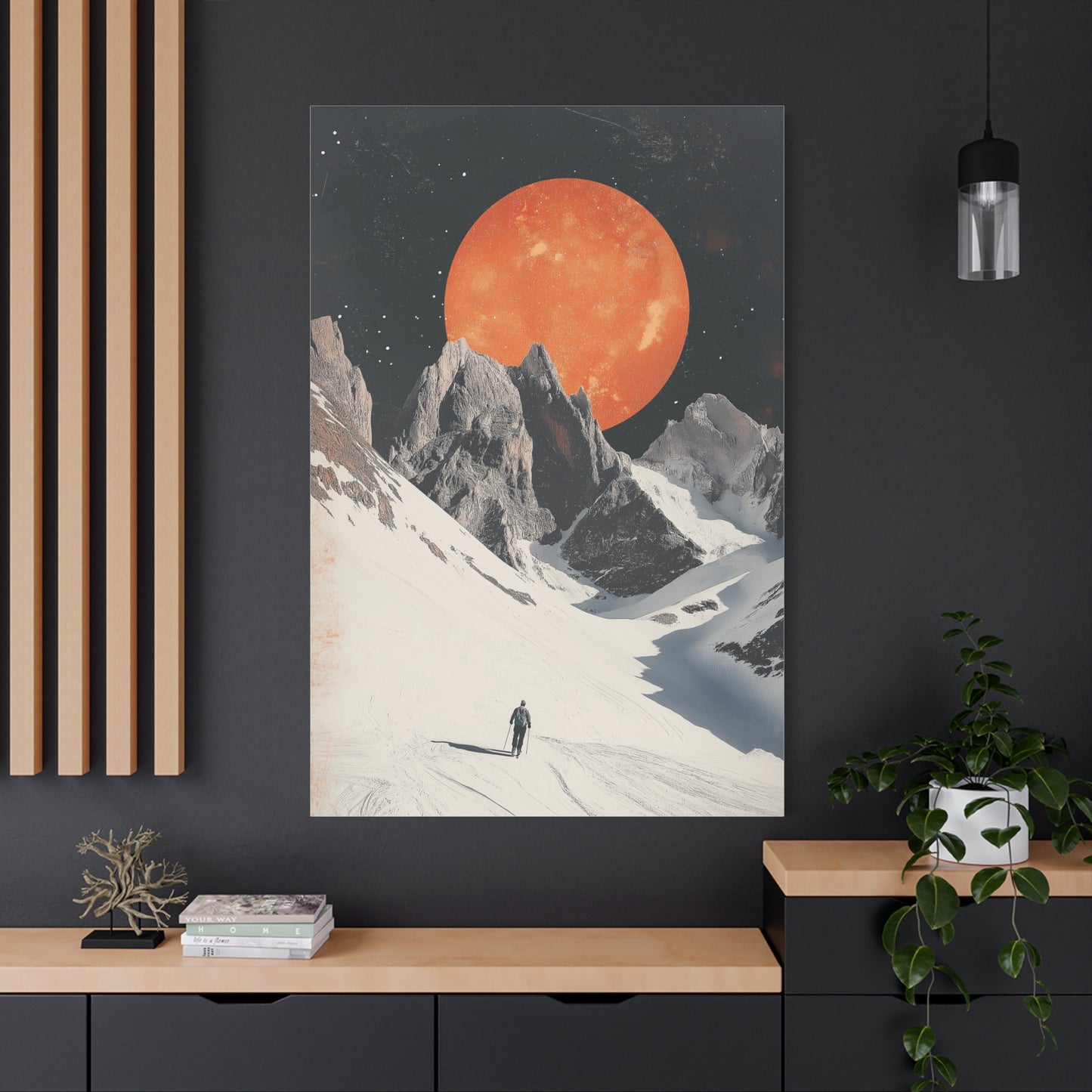 Voyage Lunaire aux Sommets Enneigés