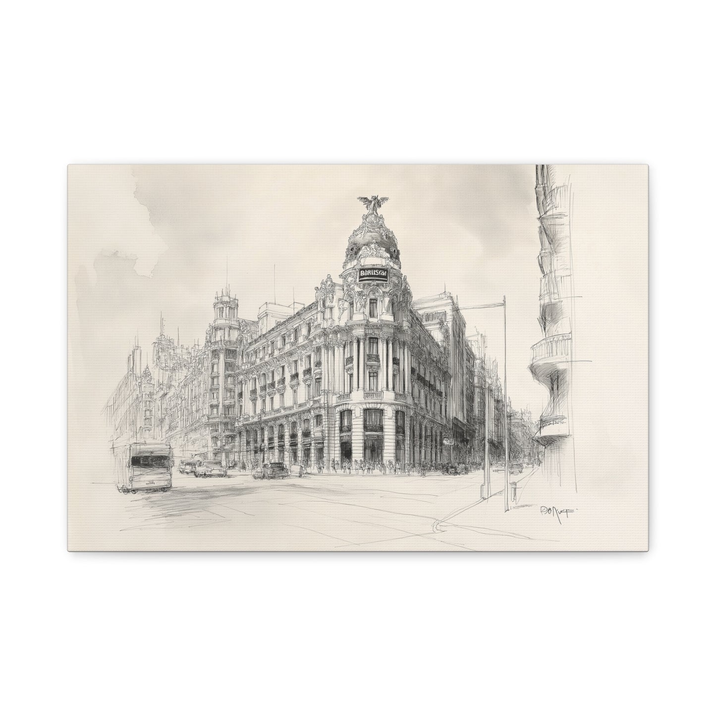 Élégance Architecturale de la Gran Vía de Madrid