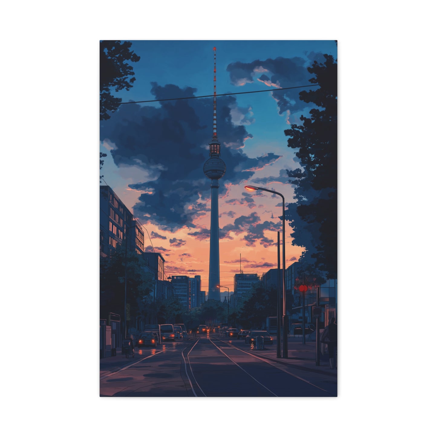 Coucher de Soleil Urbain Éblouissant à Berlin