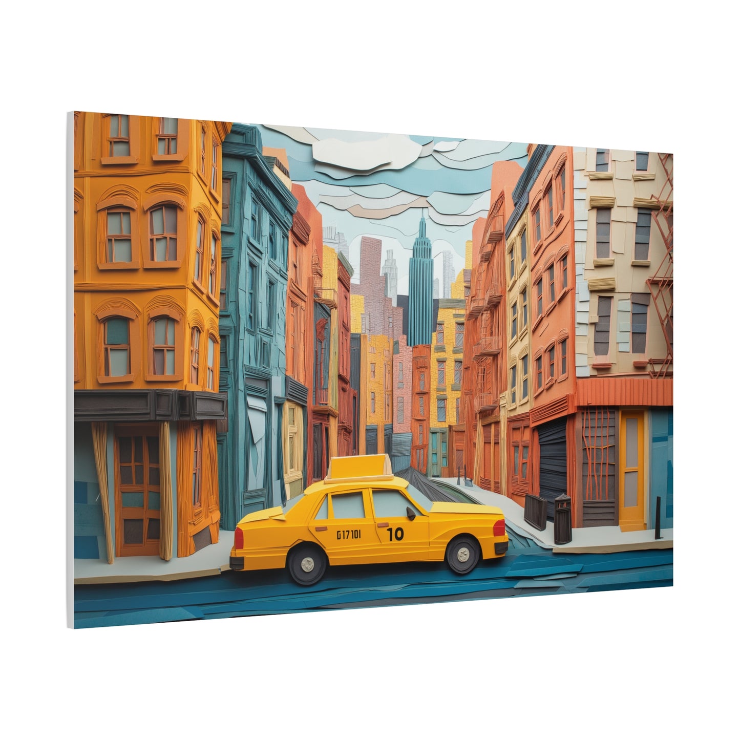 Taxi New Yorkais, Art Urbain Coloré