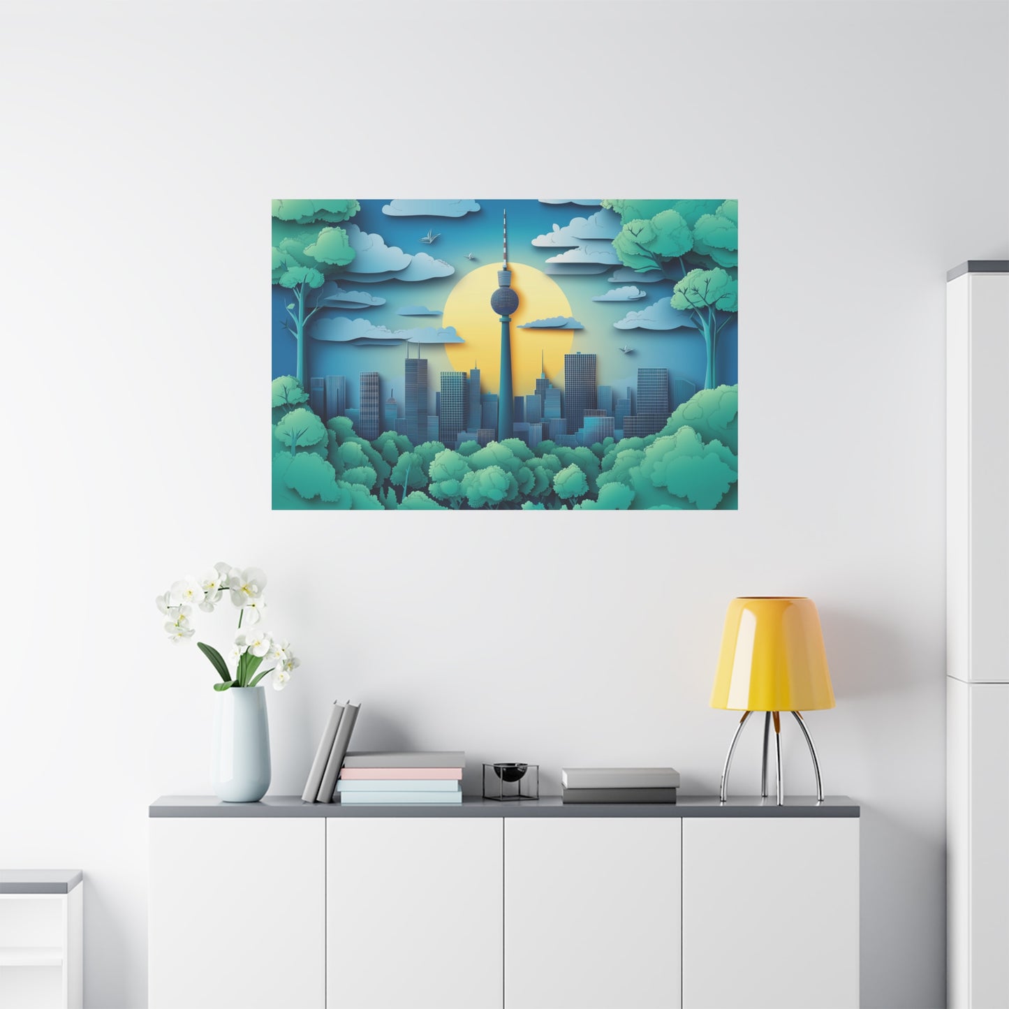 Fernsehturm à Berlin en Papercut