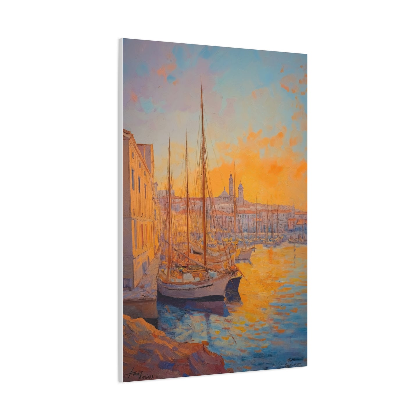 Coucher de Soleil sur le Port Tranquille