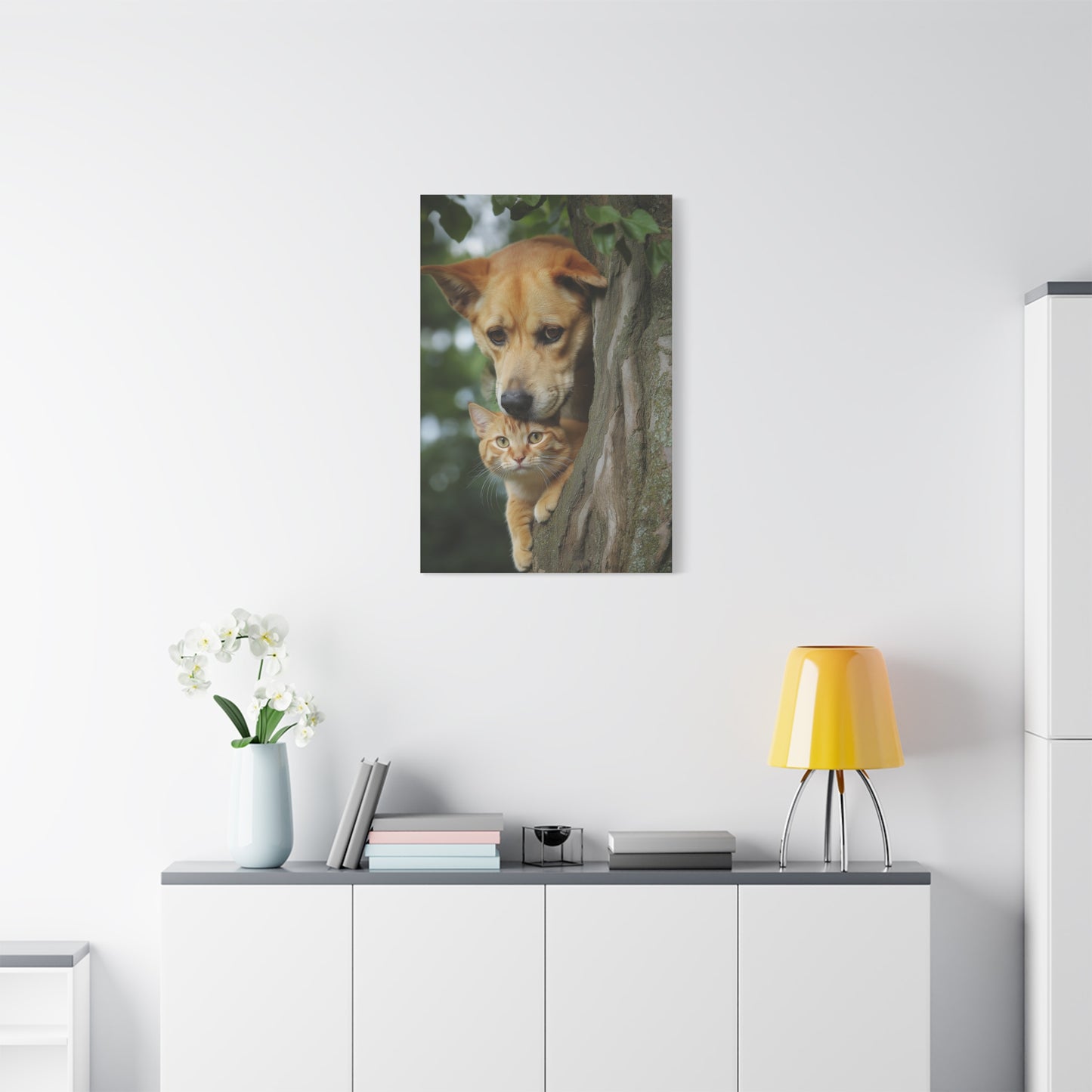 Amitié Inattendue entre Chien et Chat