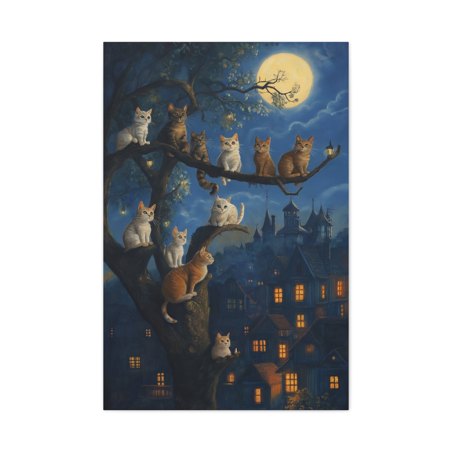 Chats Magiques sous la Pleine Lune