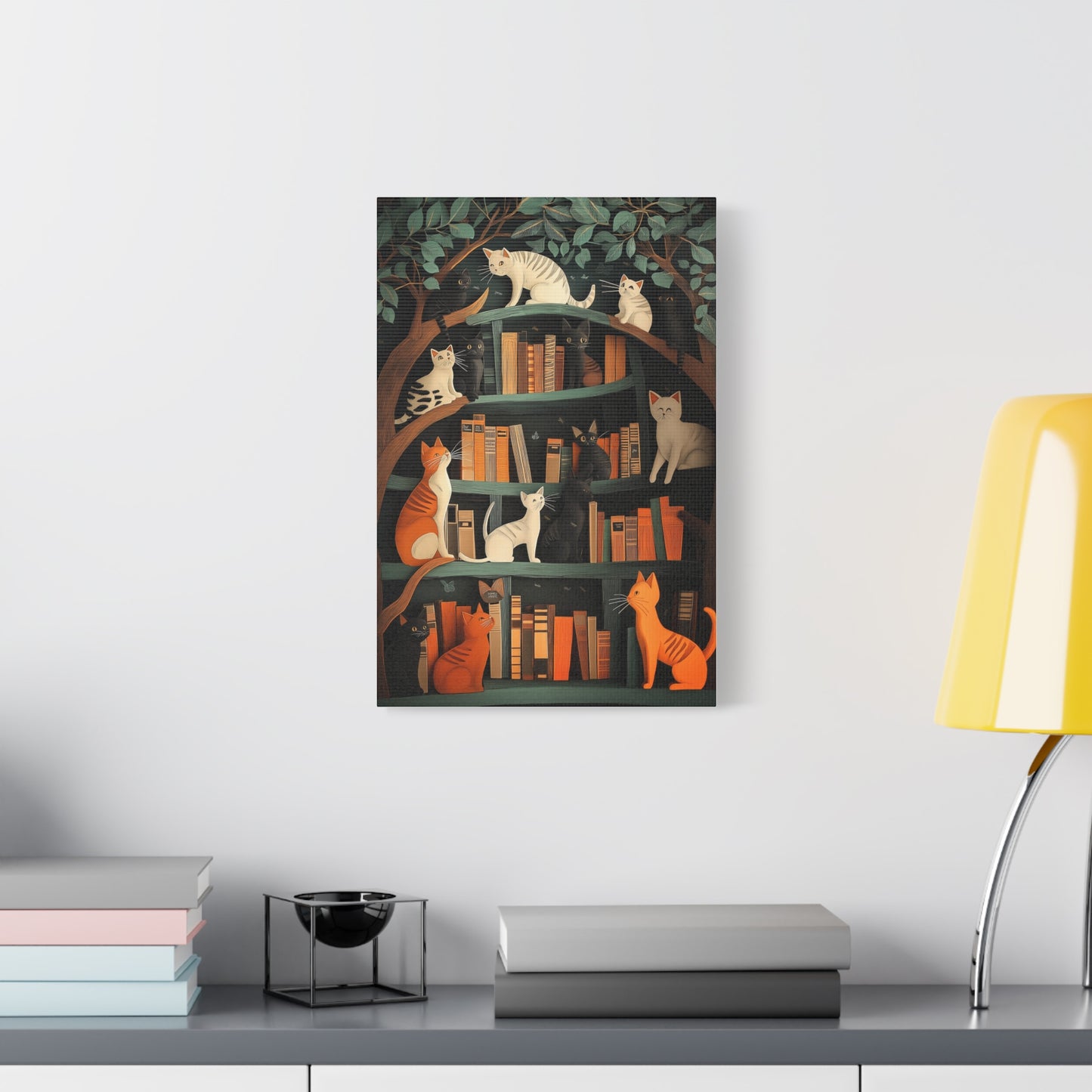 Chats Curieux au Royaume des Livres