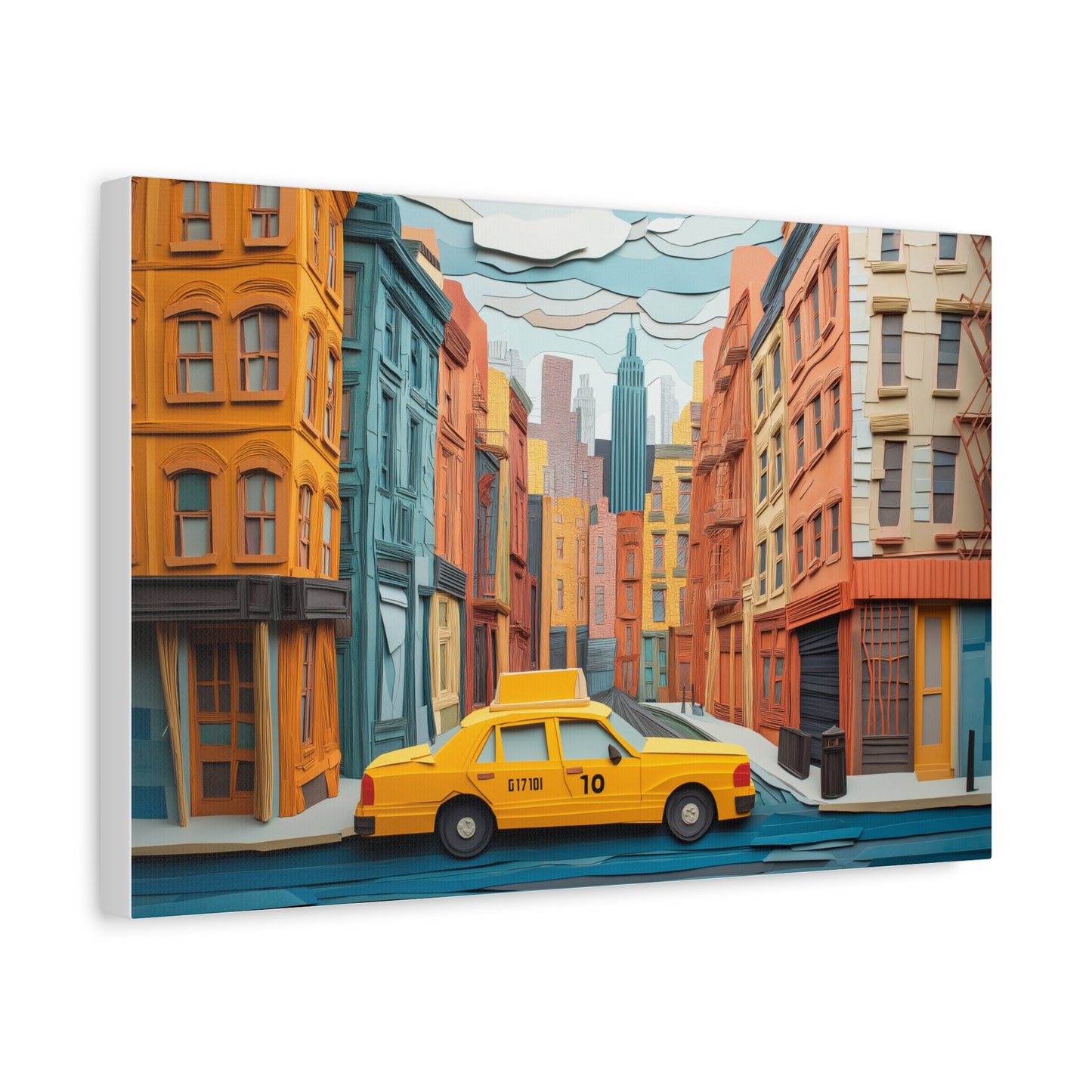 Taxi New Yorkais, Art Urbain Coloré