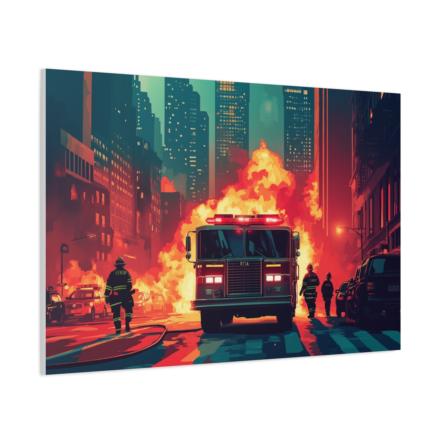 Héroïsme Urbain Flammes et Courage