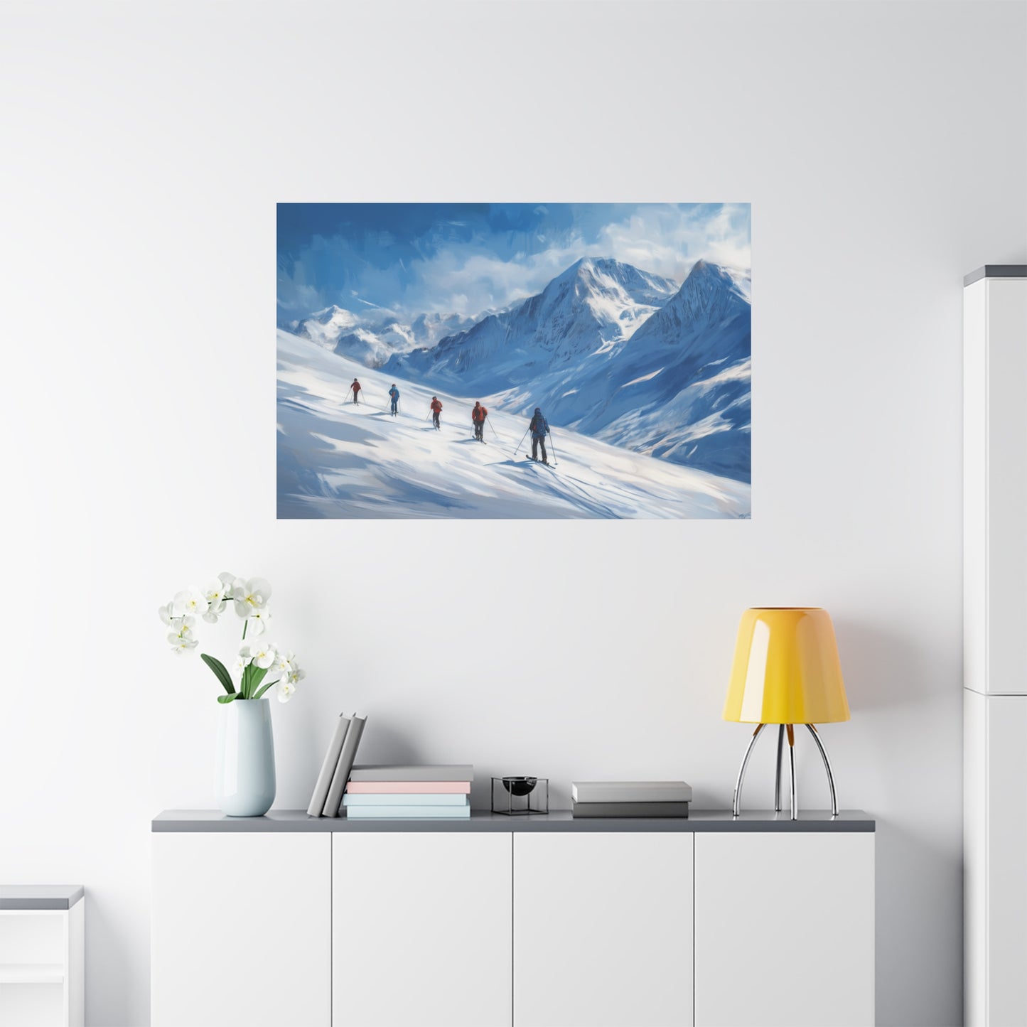 Évasion Alpine : Liberté en Pente Neigeuse