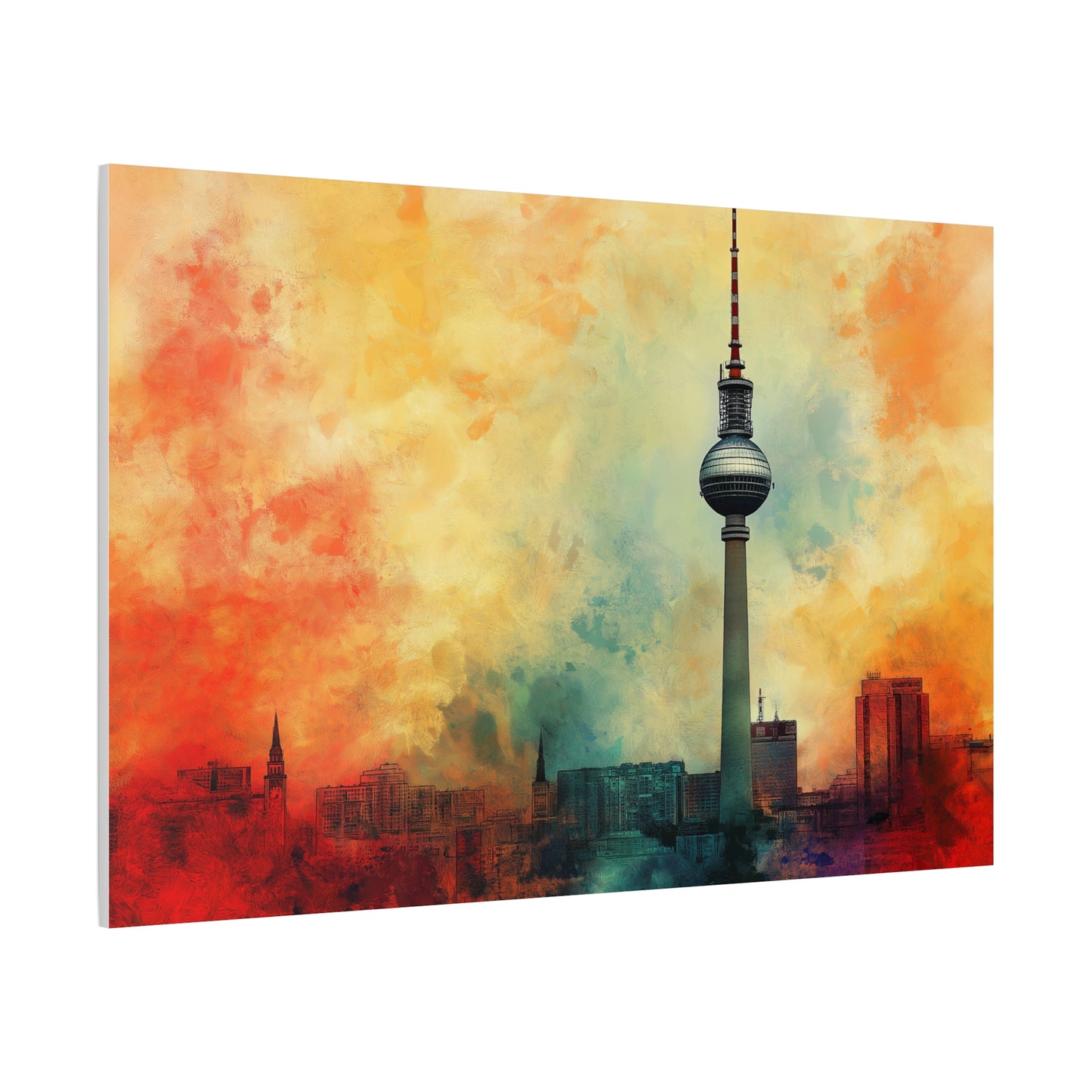 Fernsehturm de Berlin aux Couleurs Vibrantes