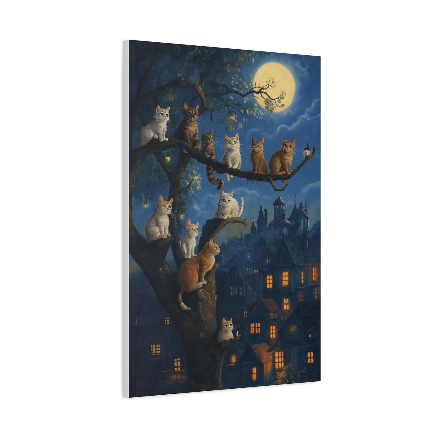 Chats Magiques sous la Pleine Lune