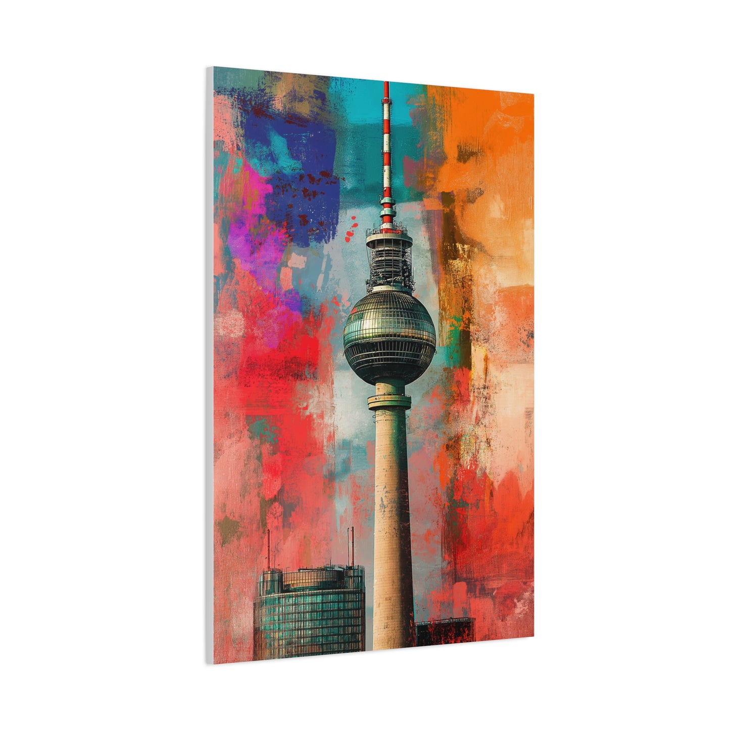 Fernsehturm de Berlin aux Couleurs Urbaines