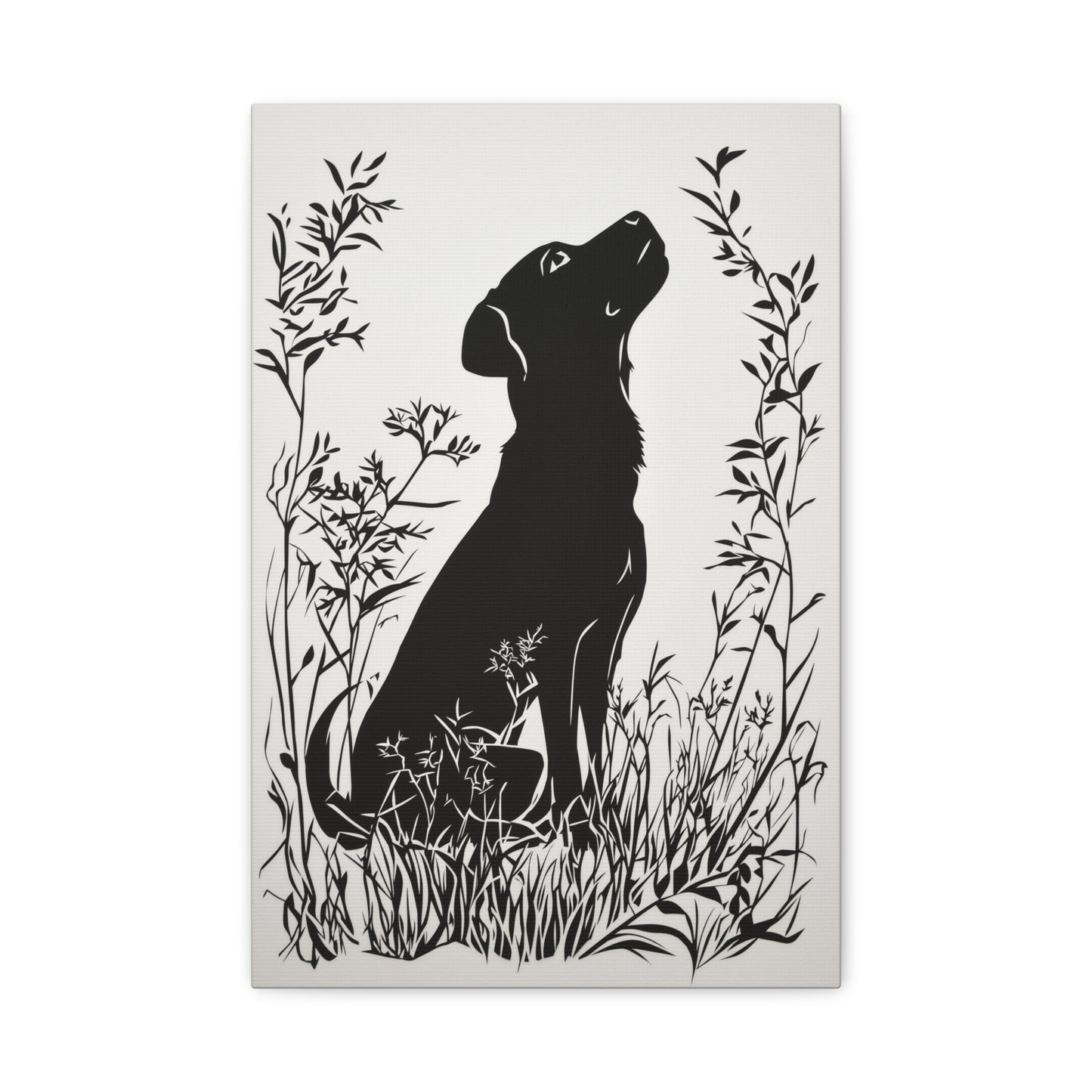 Chien Rêveur dans la Nature Sauvage