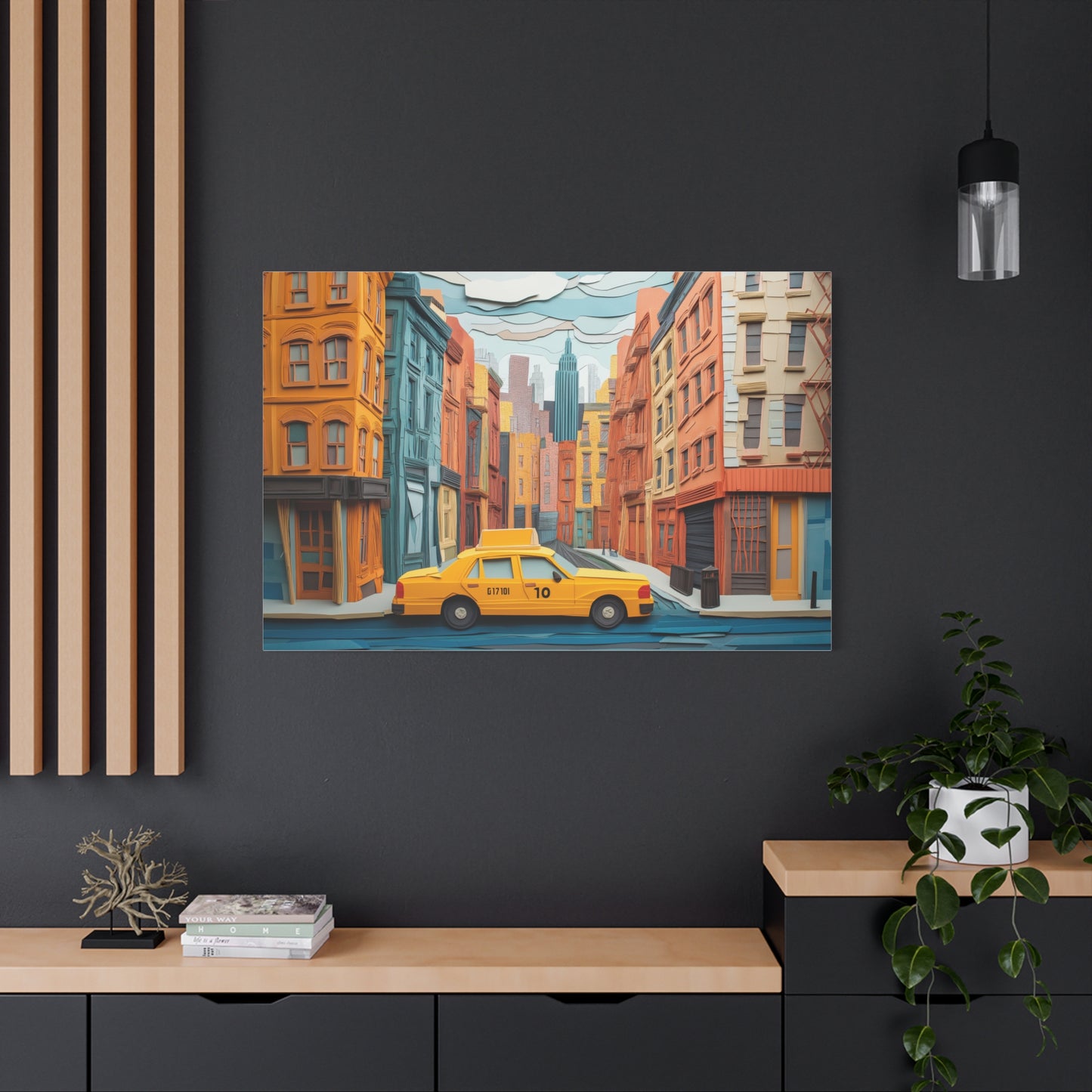 Taxi New Yorkais, Art Urbain Coloré