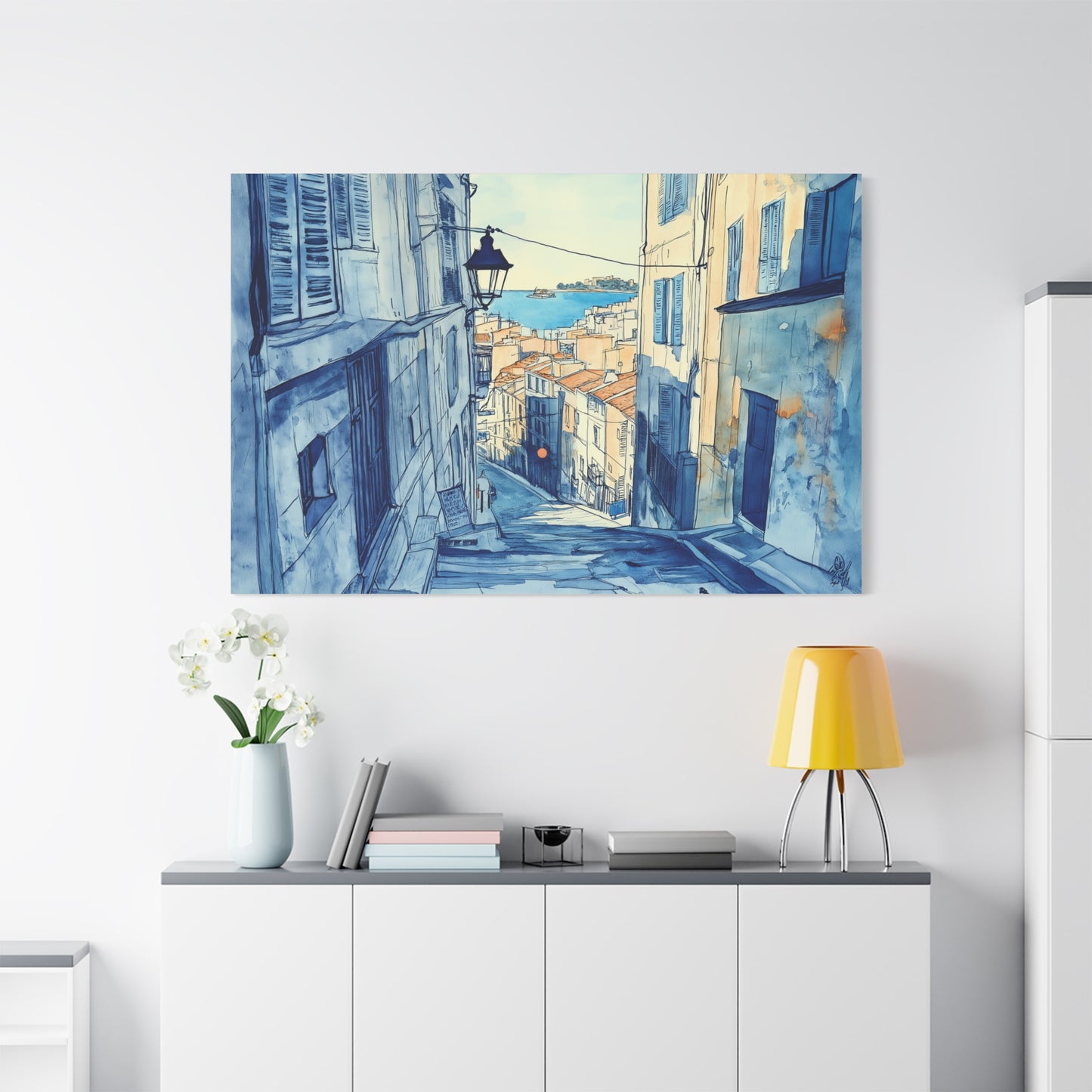 Une Rue du Panier en Aquarelle