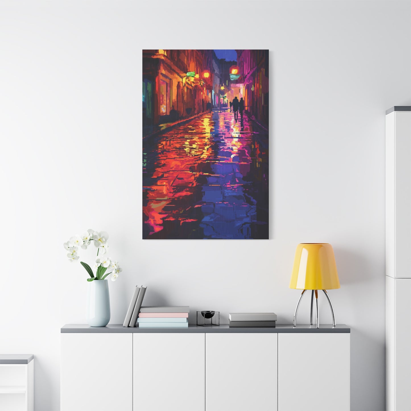 Éclats de Nuit Électrique en Pixels