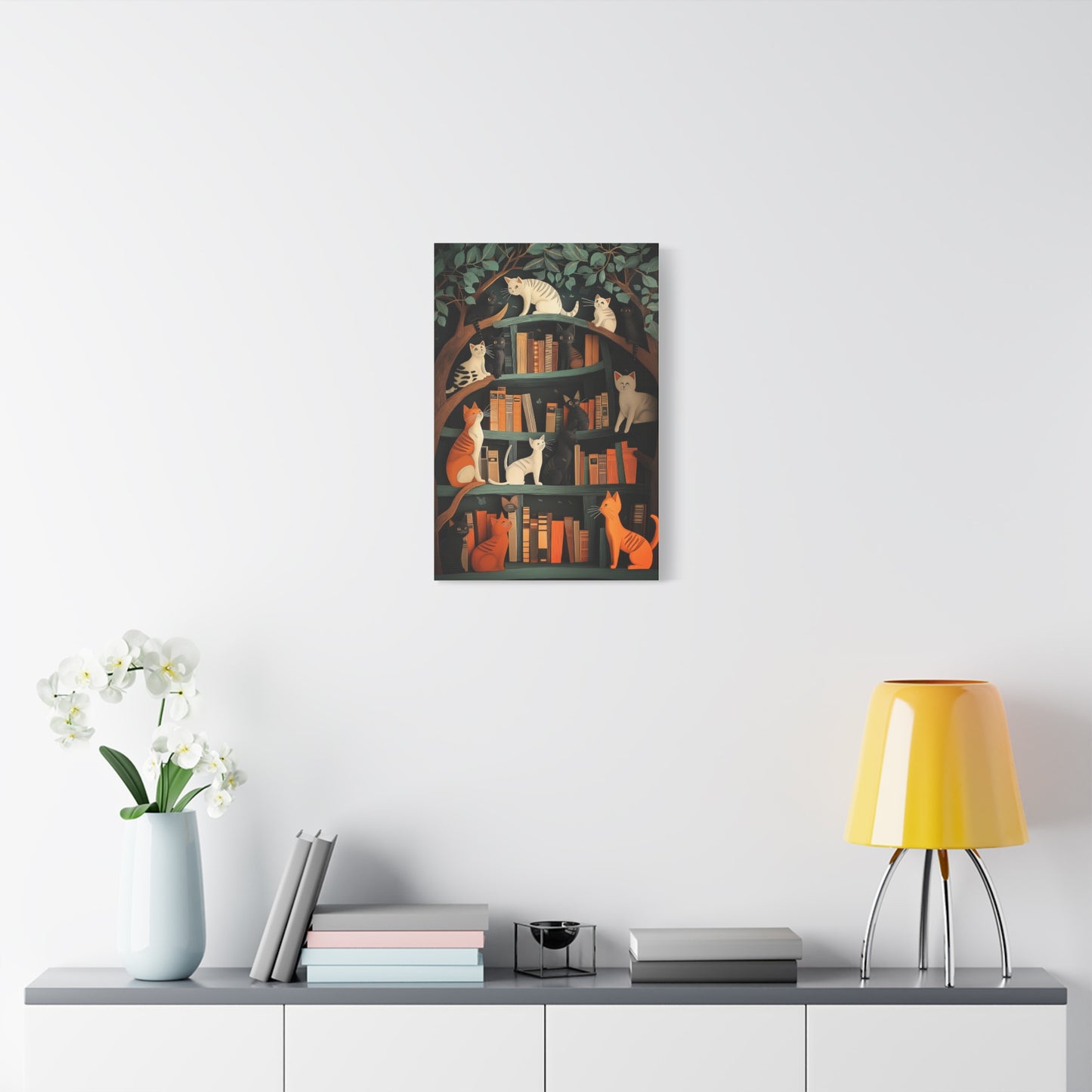 Chats Curieux au Royaume des Livres