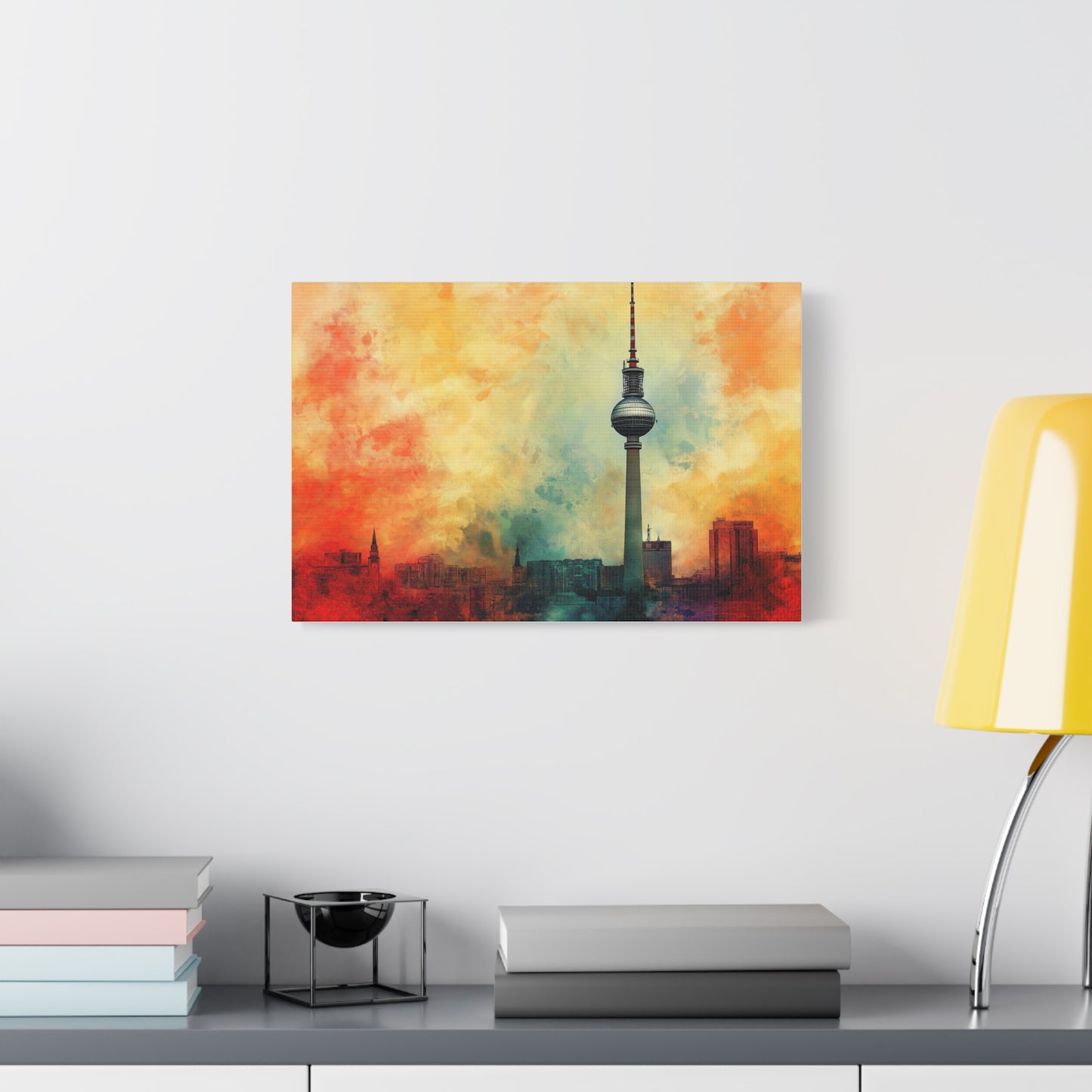 Fernsehturm de Berlin aux Couleurs Vibrantes