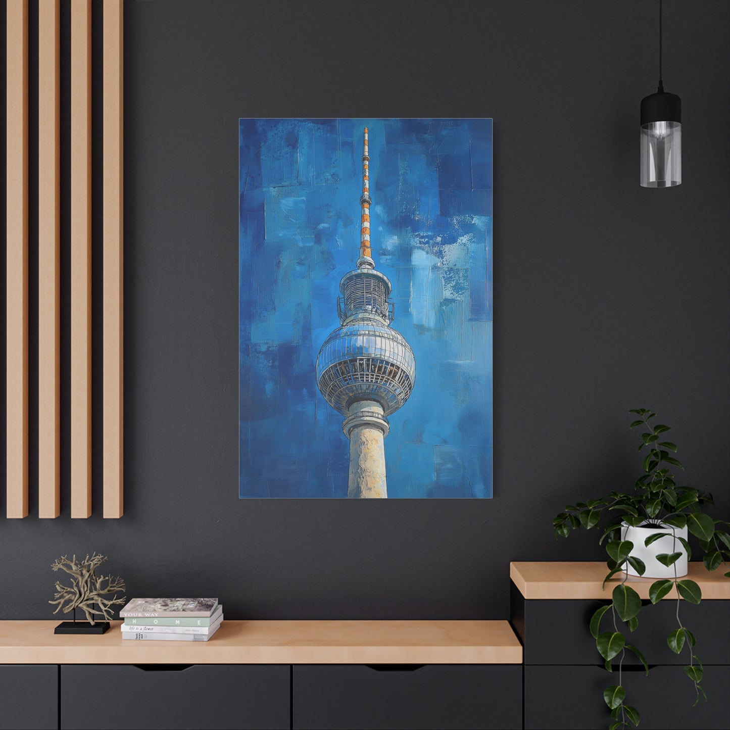 Fernsehturm de Berlin : Tour et Ciel Bleu