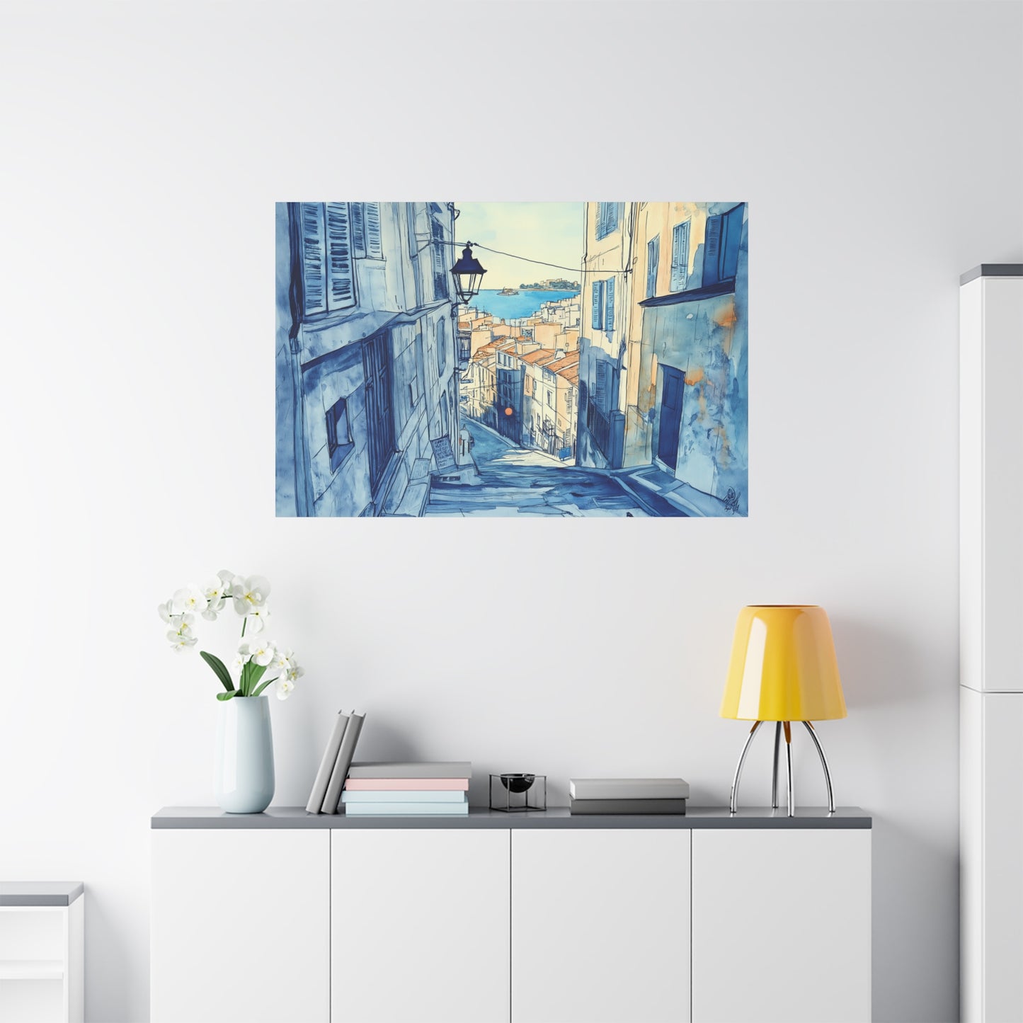 Une Rue du Panier en Aquarelle